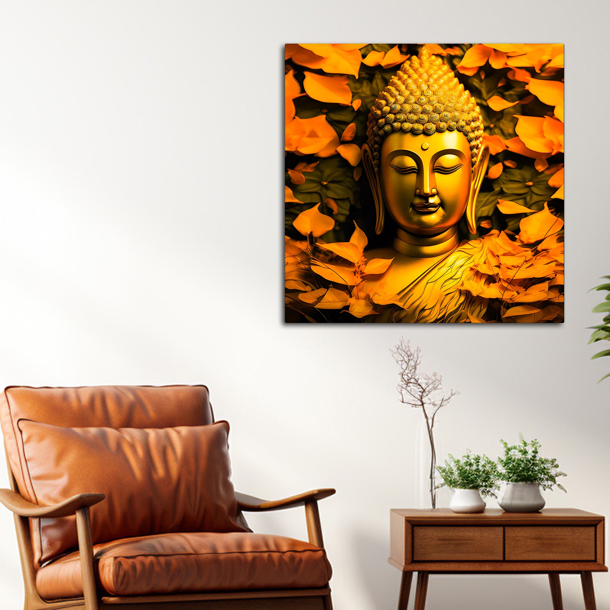 Modern Zen Buddha Canvas Painting for Home Interior
