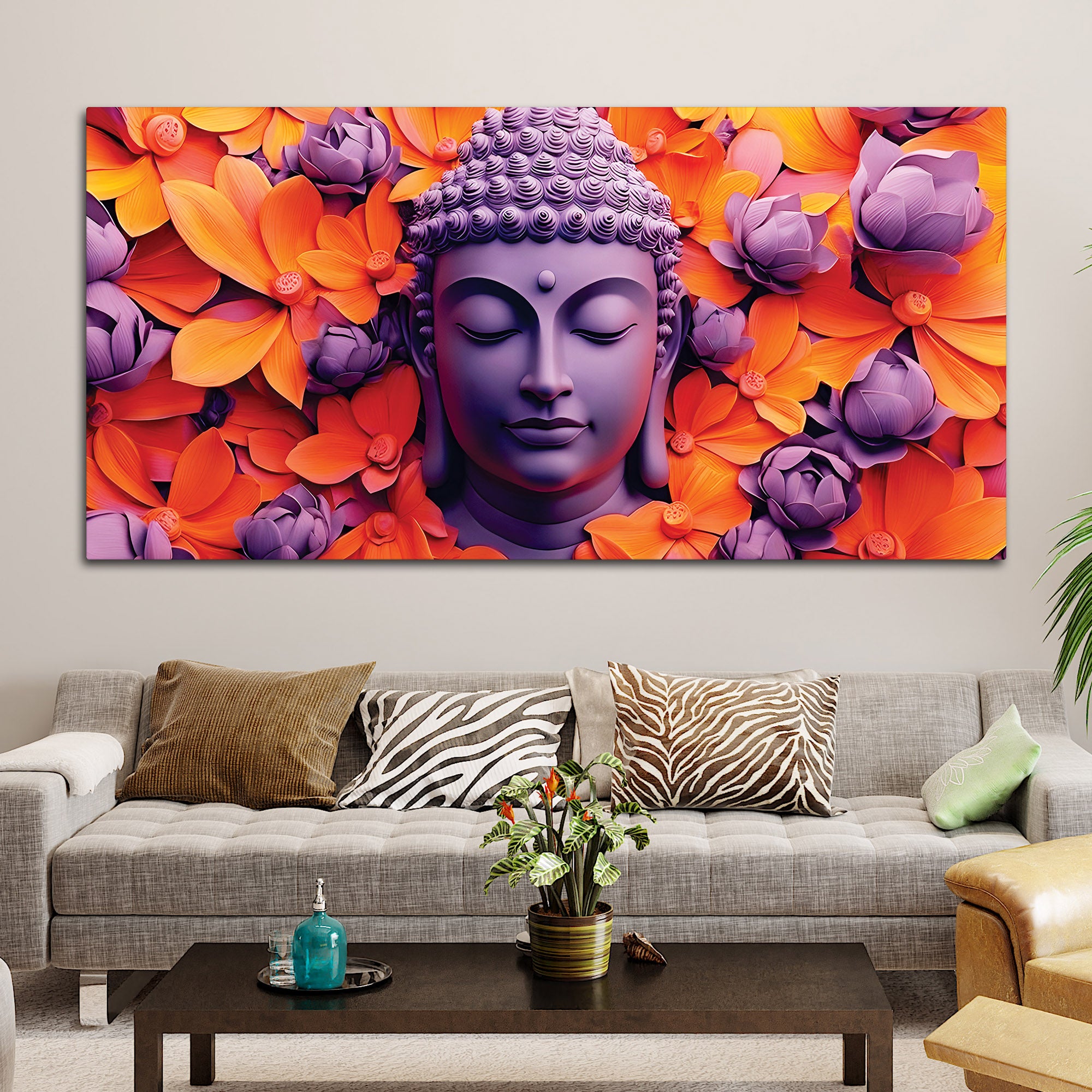 Modern Zen Buddha Painting for Interiors
