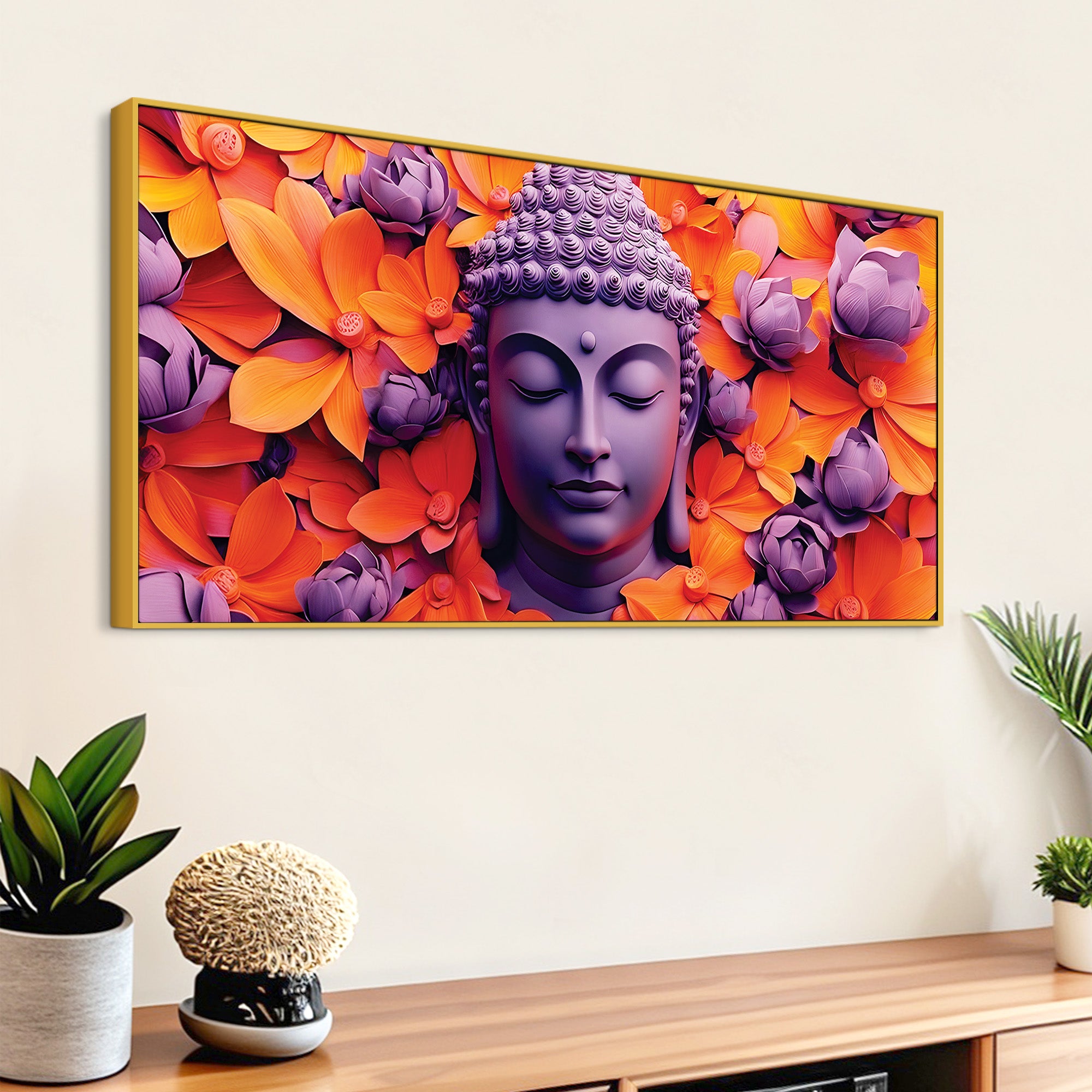 Modern Zen Buddha Painting for Interiors