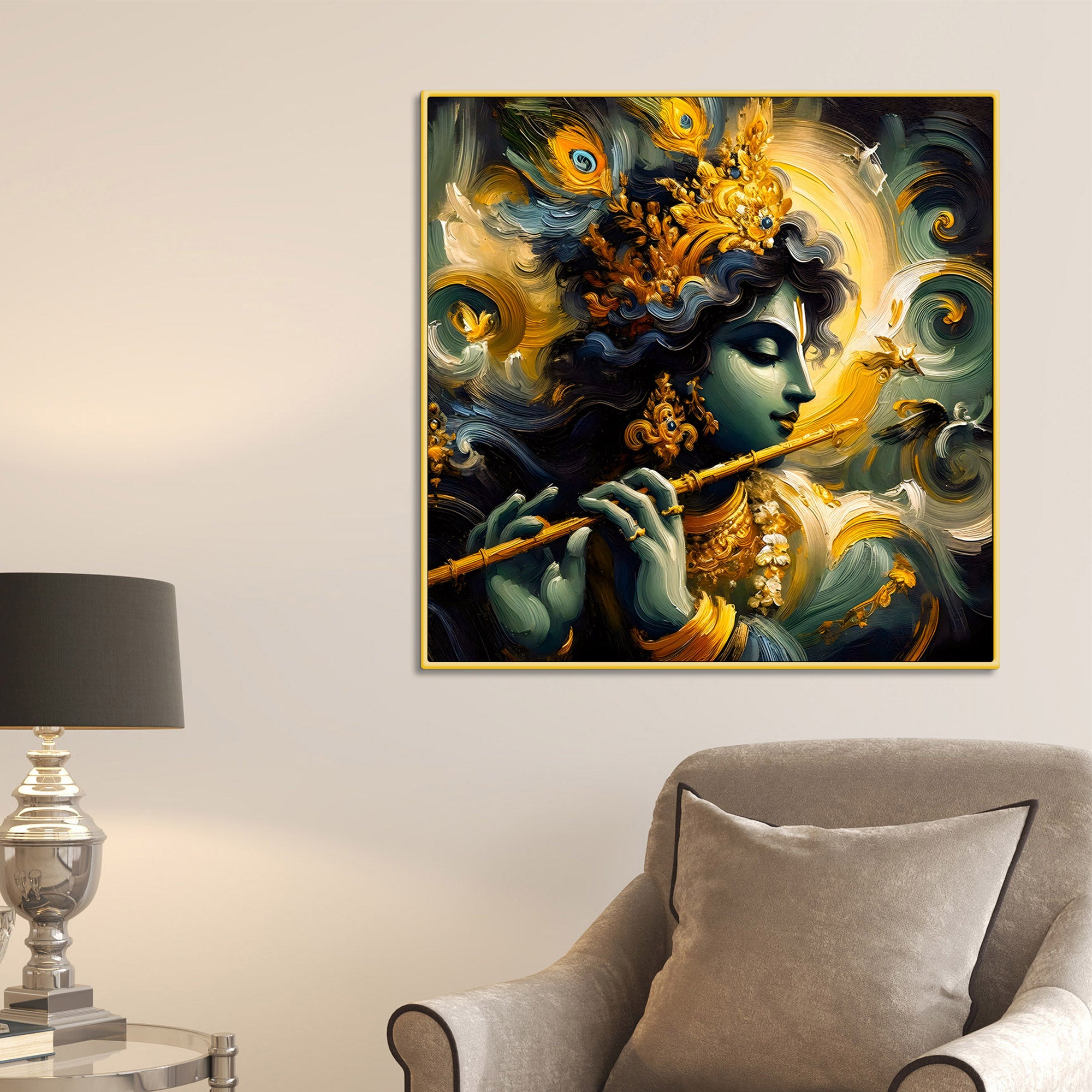 mystic-shri-krishna-flute-theme-canvas-wall-painting