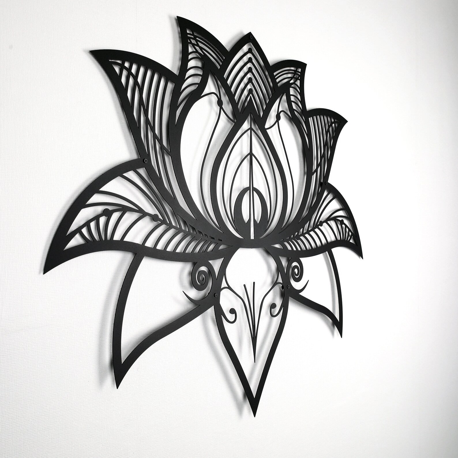 Namaste Bohemian Floral Metal Art Wall Decor