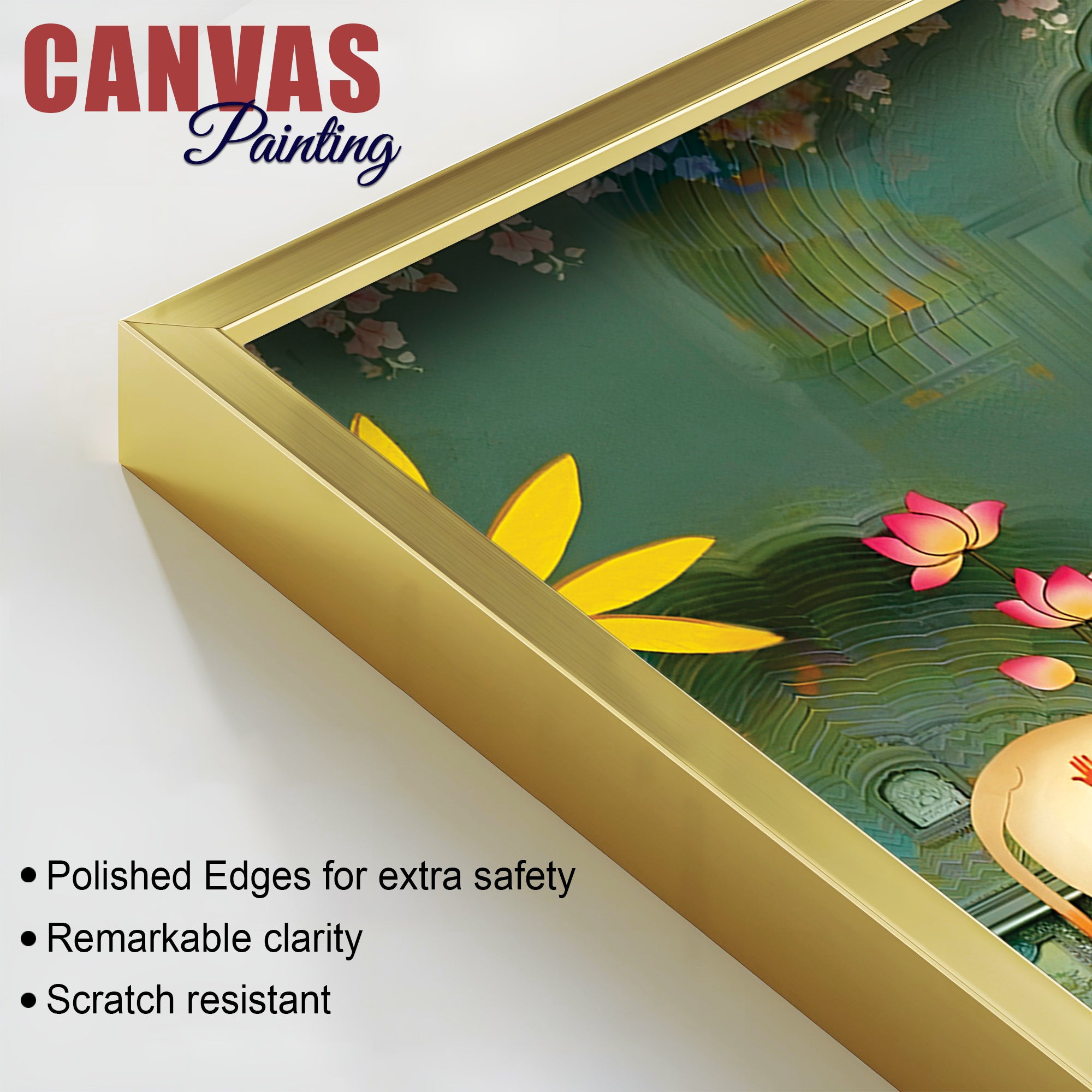 Nathdwara Style Shrinathji Pichwai Canvas Wall Painting