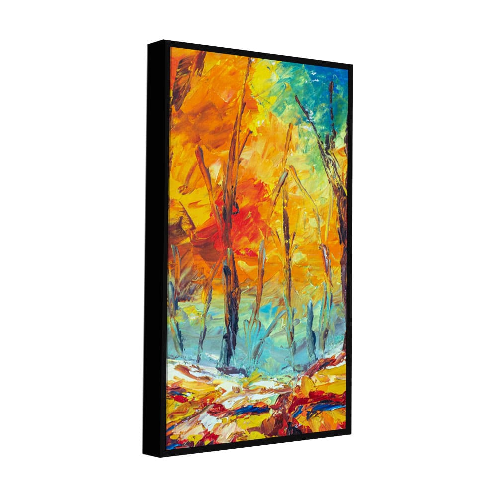 Nature Wall Painting of Colorful Autumn Forest