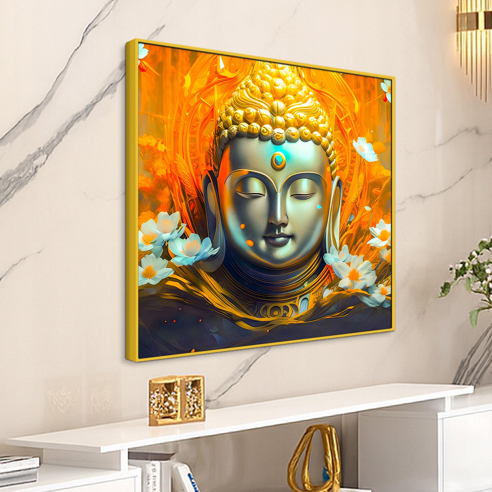 Peaceful Buddha Canvas Wall Décor Painting