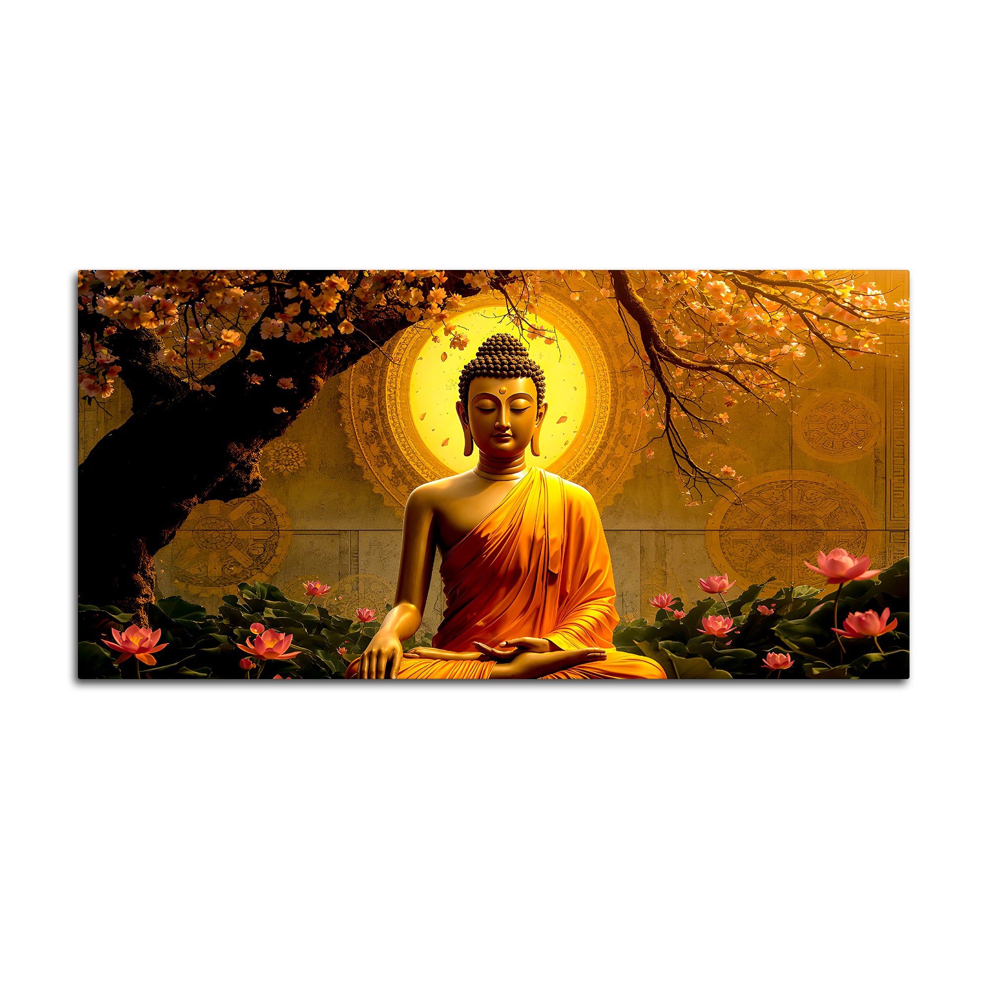 Peaceful Buddha Canvas Wall Painting