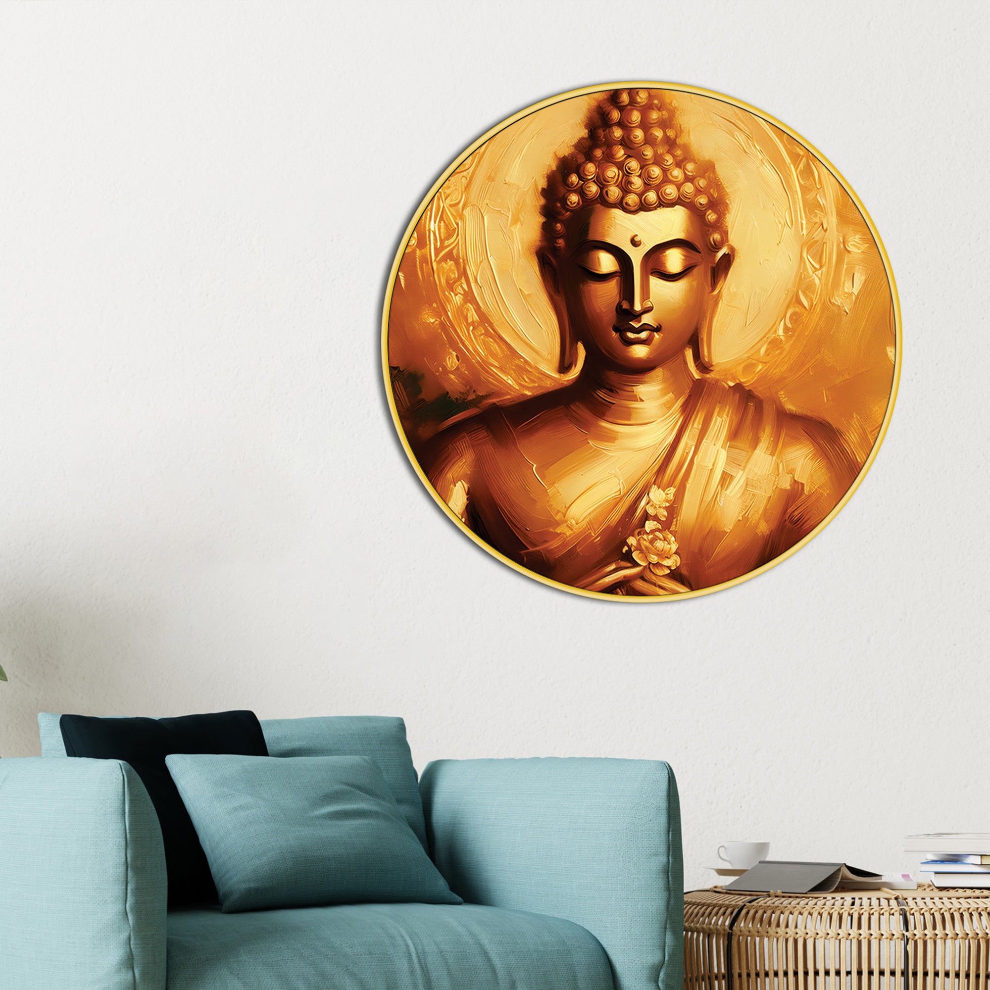 Peaceful Buddha Home Decor Painting