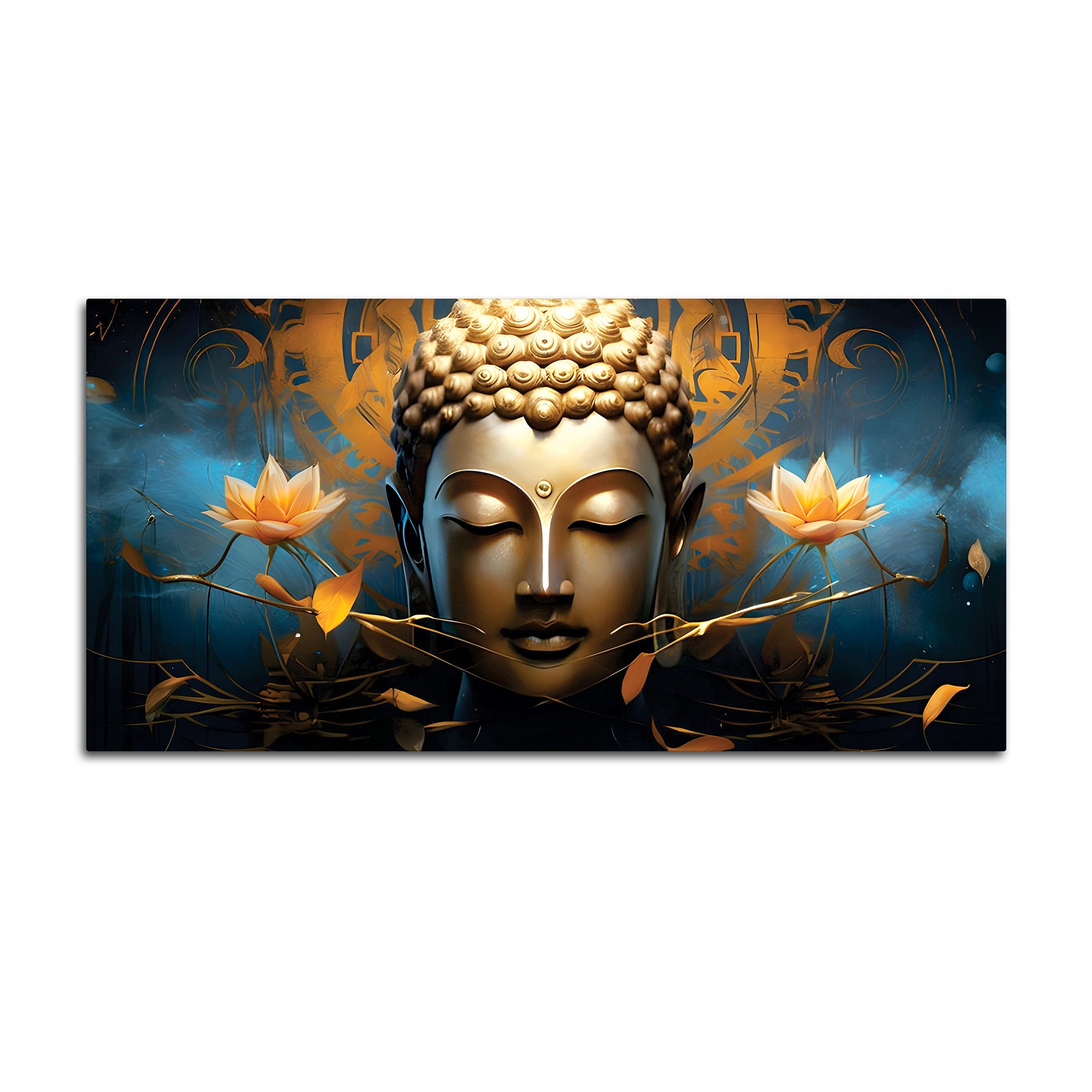 Peaceful Buddha Painting for Wall Decoration Ideas