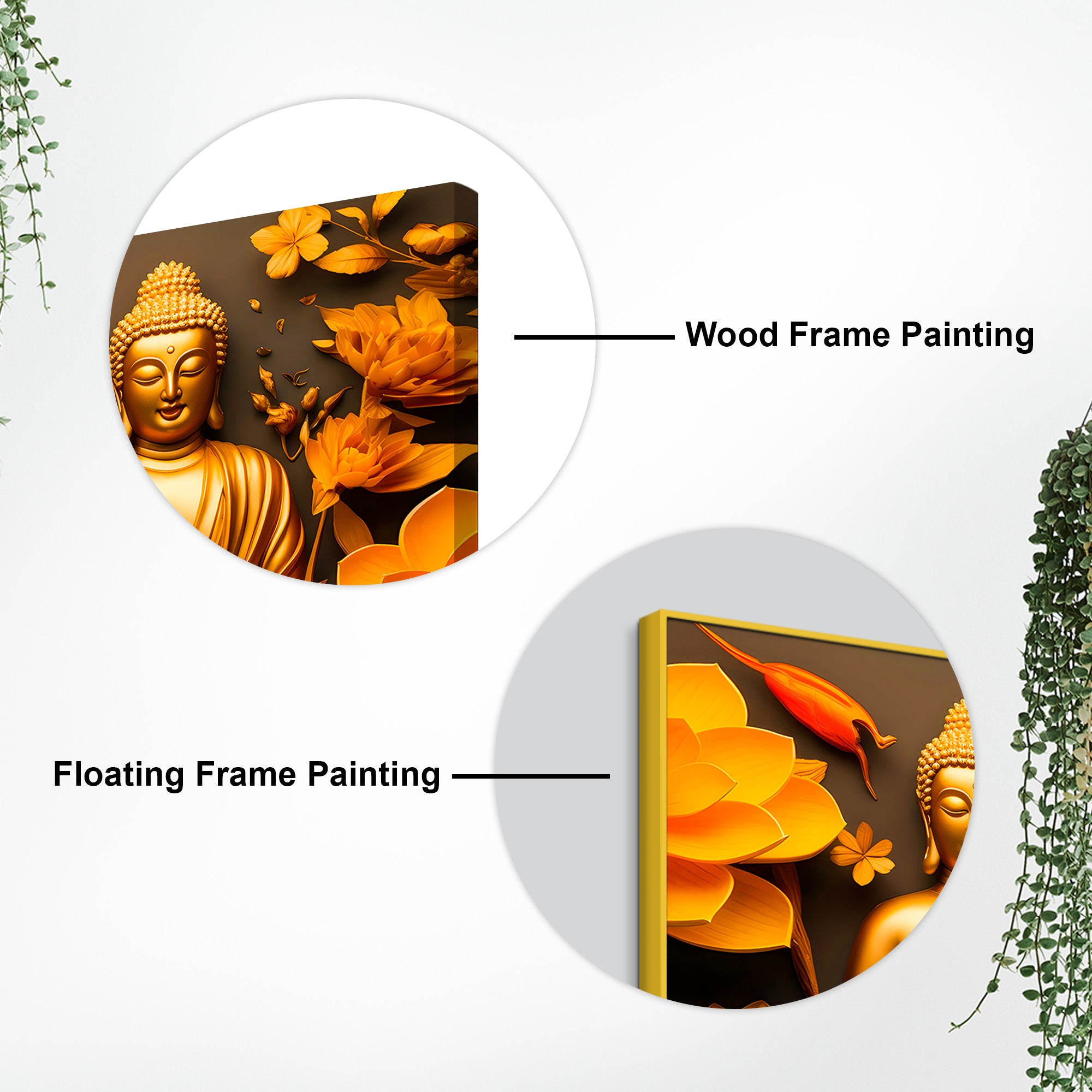 Peaceful Buddha Wall Art Painting for Home & Office