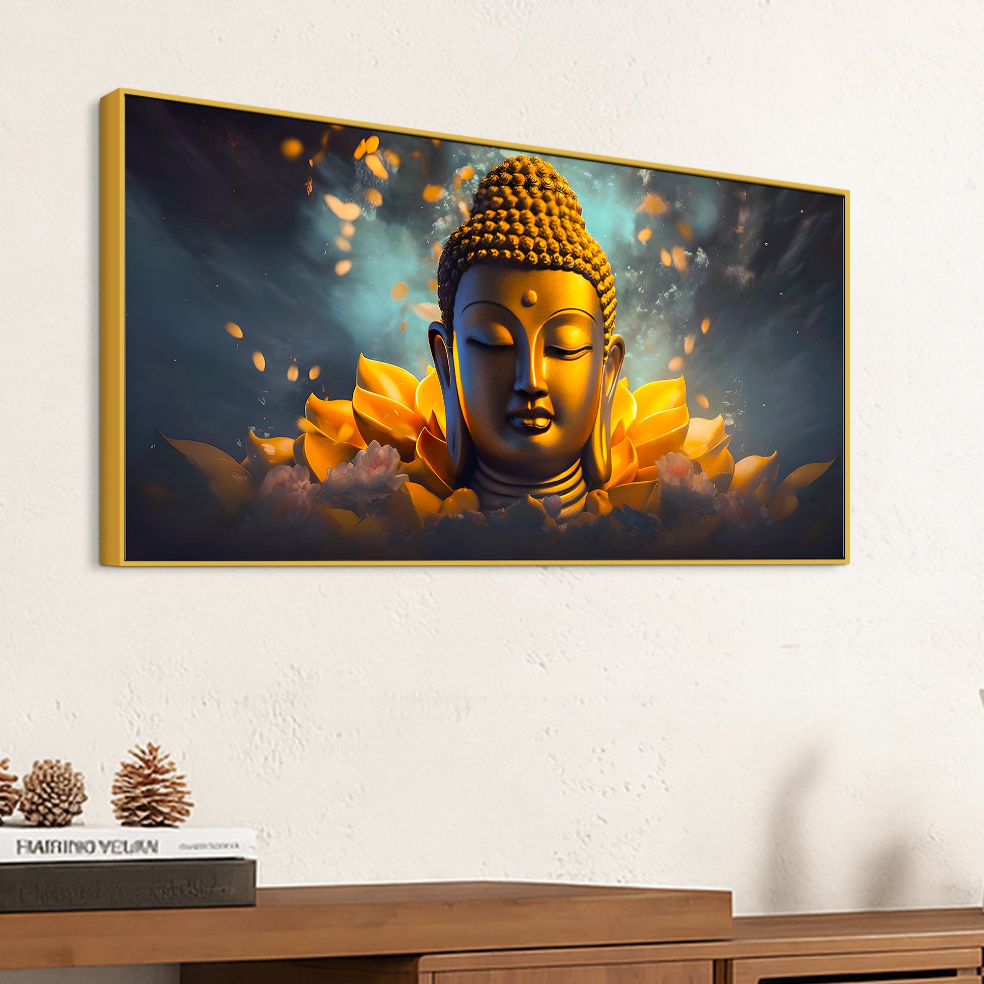 Peaceful Buddha Wall Painting for Modern Interiors