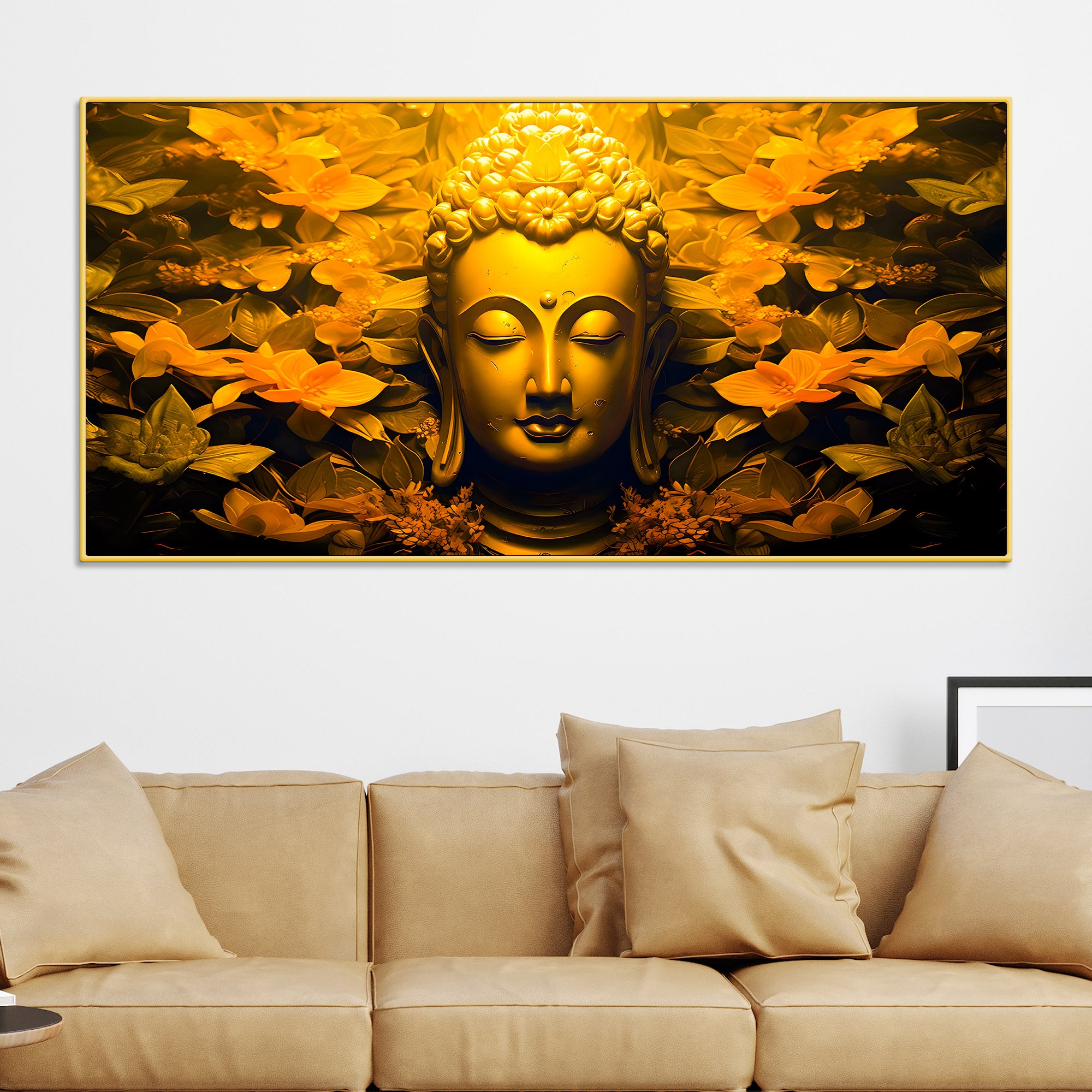 Peaceful Buddha Wall Painting for Room Décor