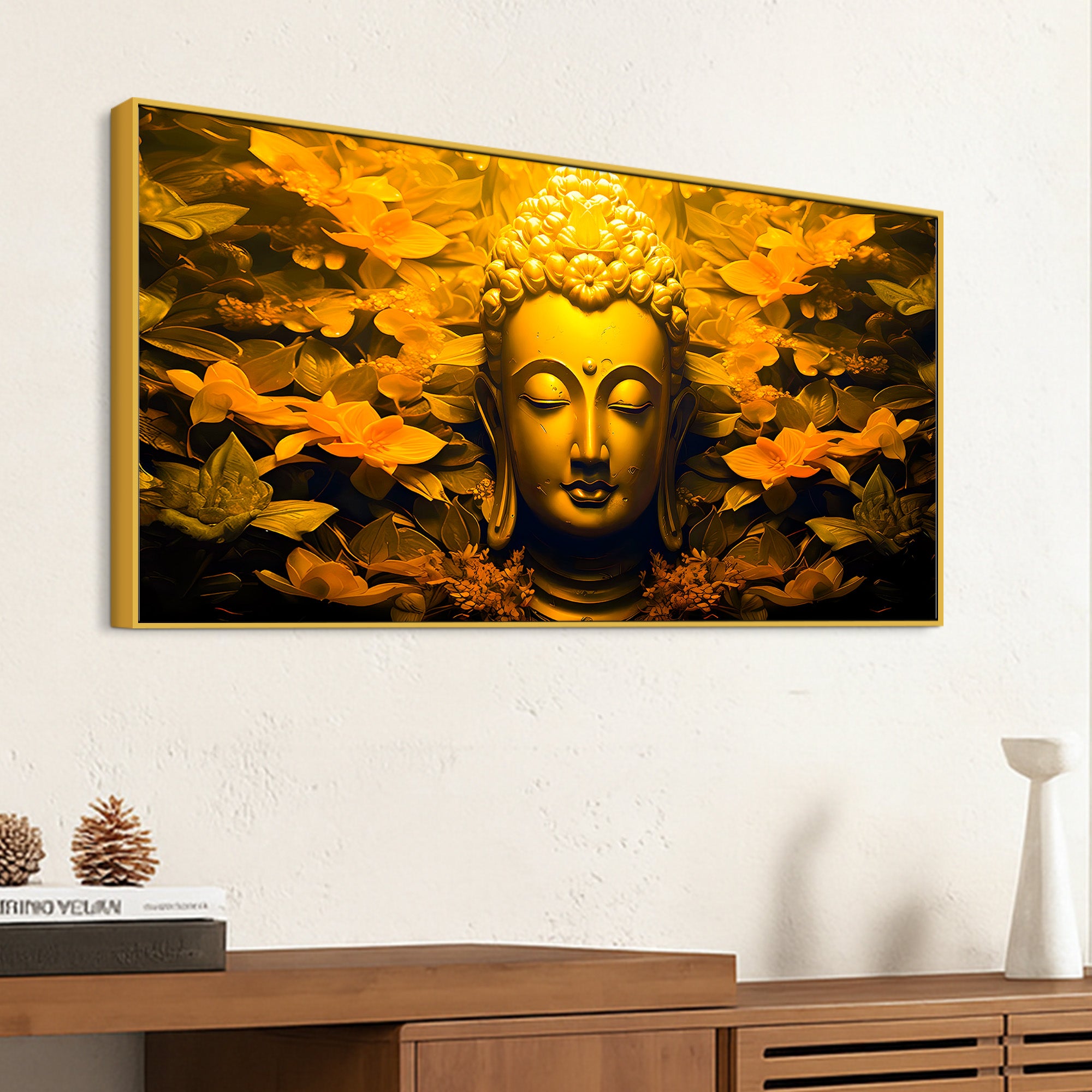Peaceful Buddha Wall Painting for Room Décor