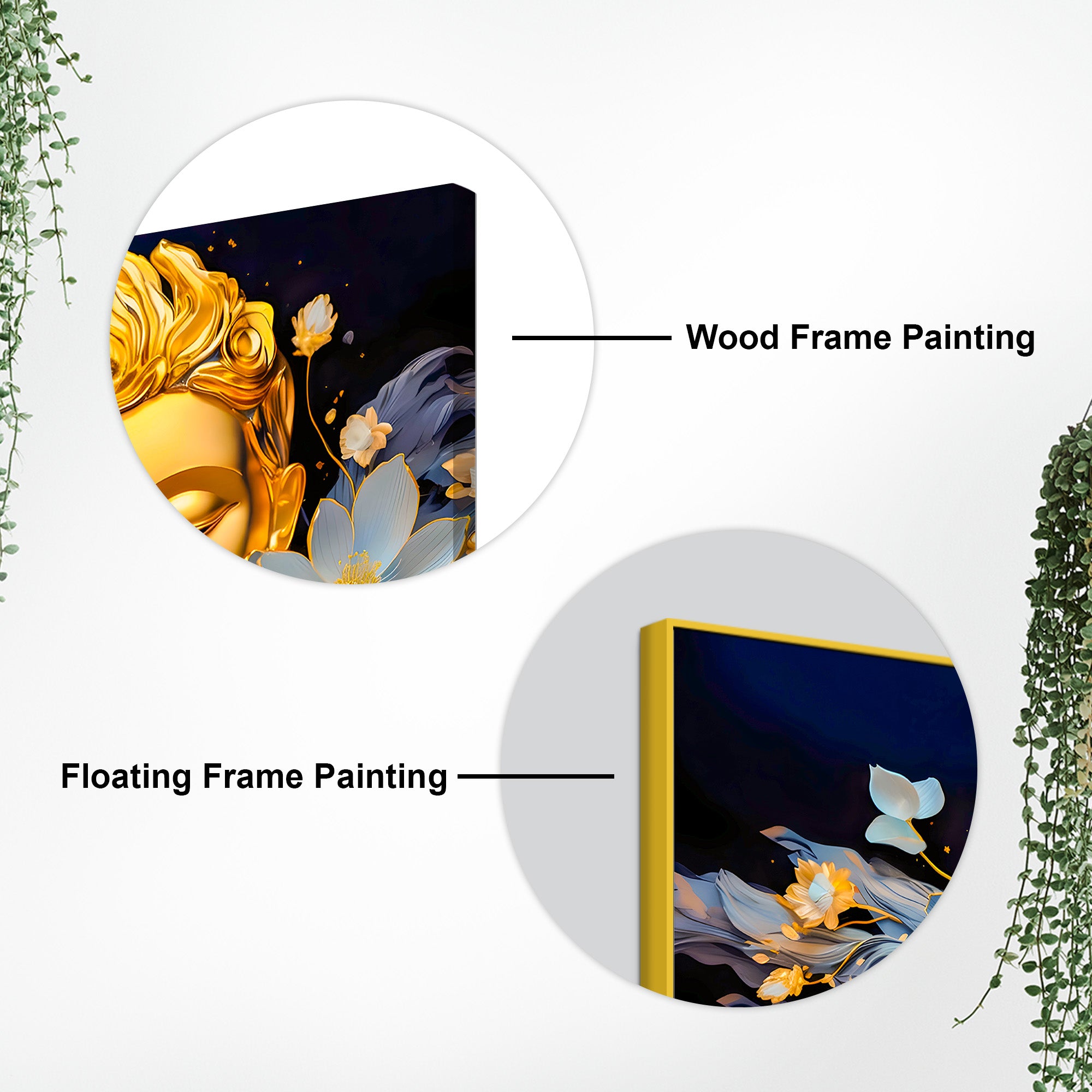 Peaceful Lord Buddha Canvas Painting for Modern Home