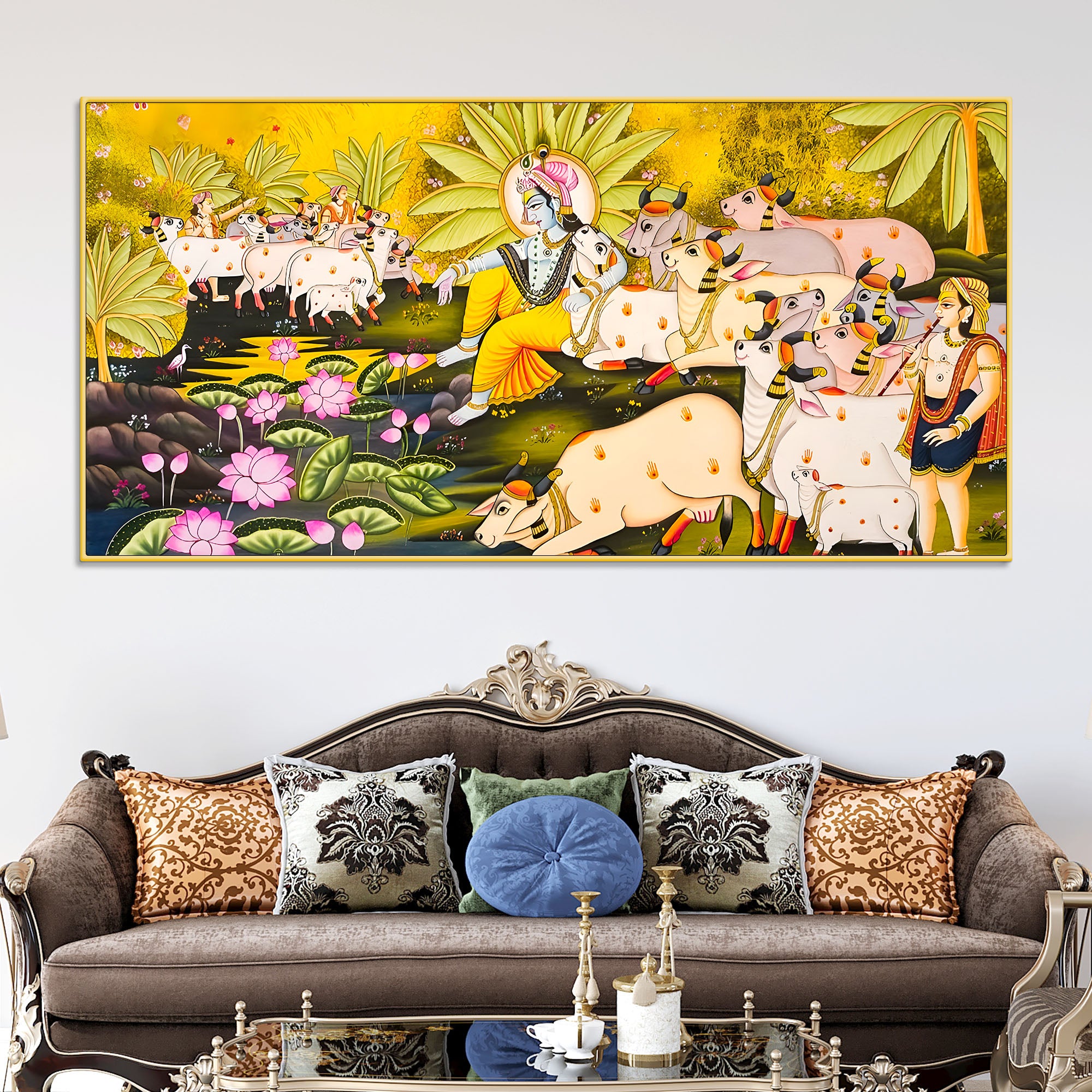 pichwai-krishna-with-sacred-cows-canvas-painting-traditional-indian-wall-art