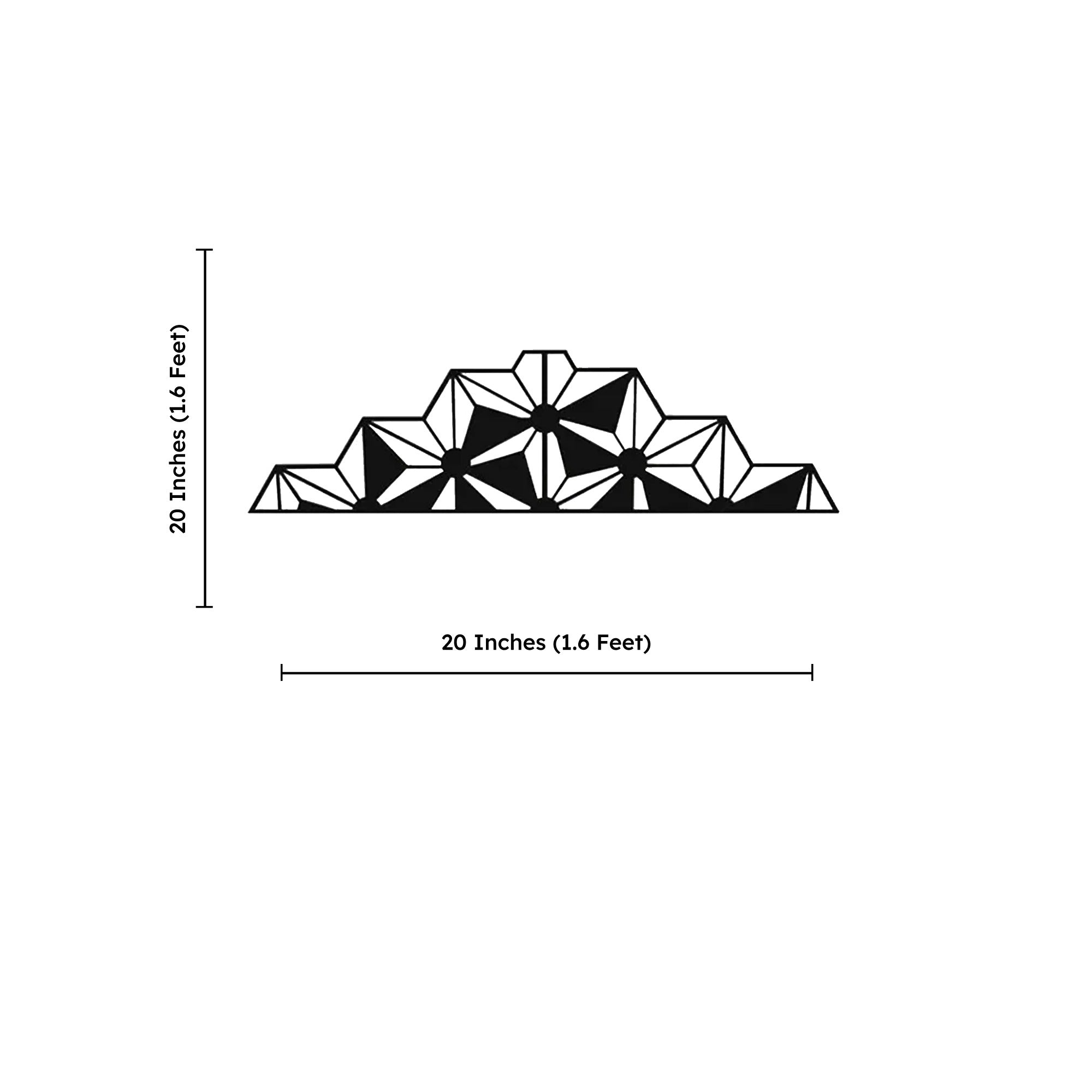 Polaris Divided Abstract Design Metal Art Wall Decor