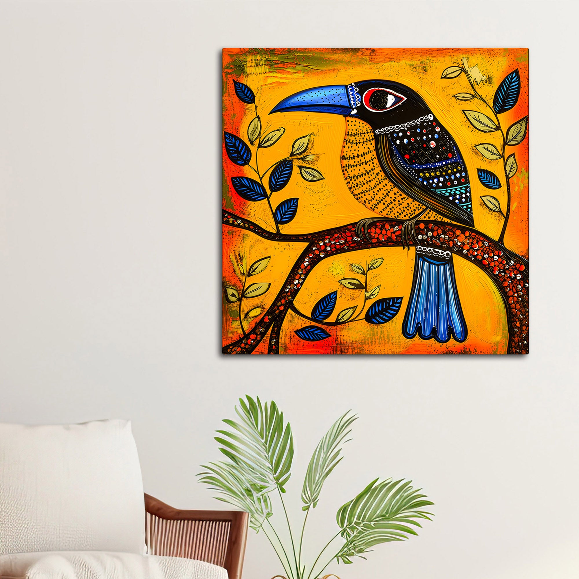 Premium Bird Painting for Wall Decoration