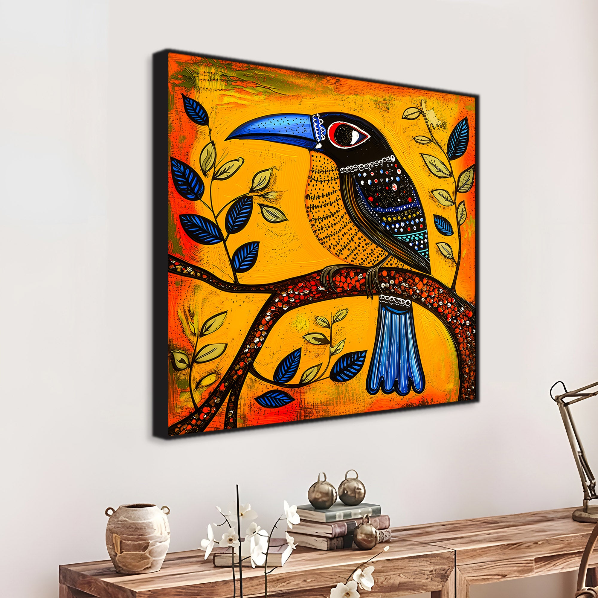 Premium Bird Painting for Wall Decoration