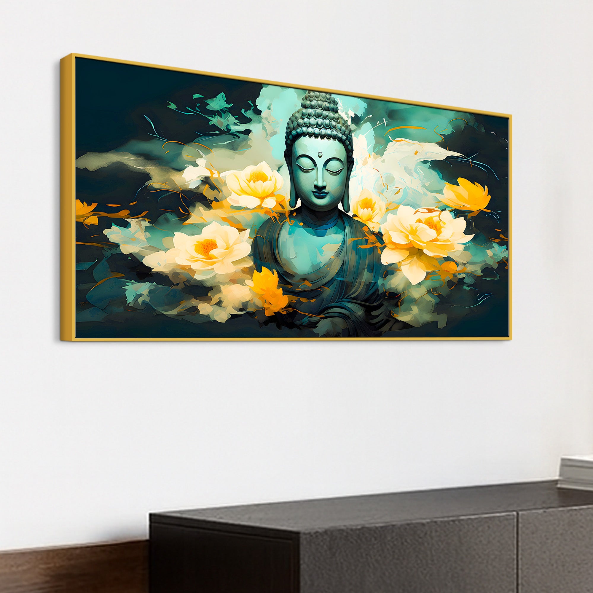 Premium Buddha Canvas Wall Painting for Home & Office