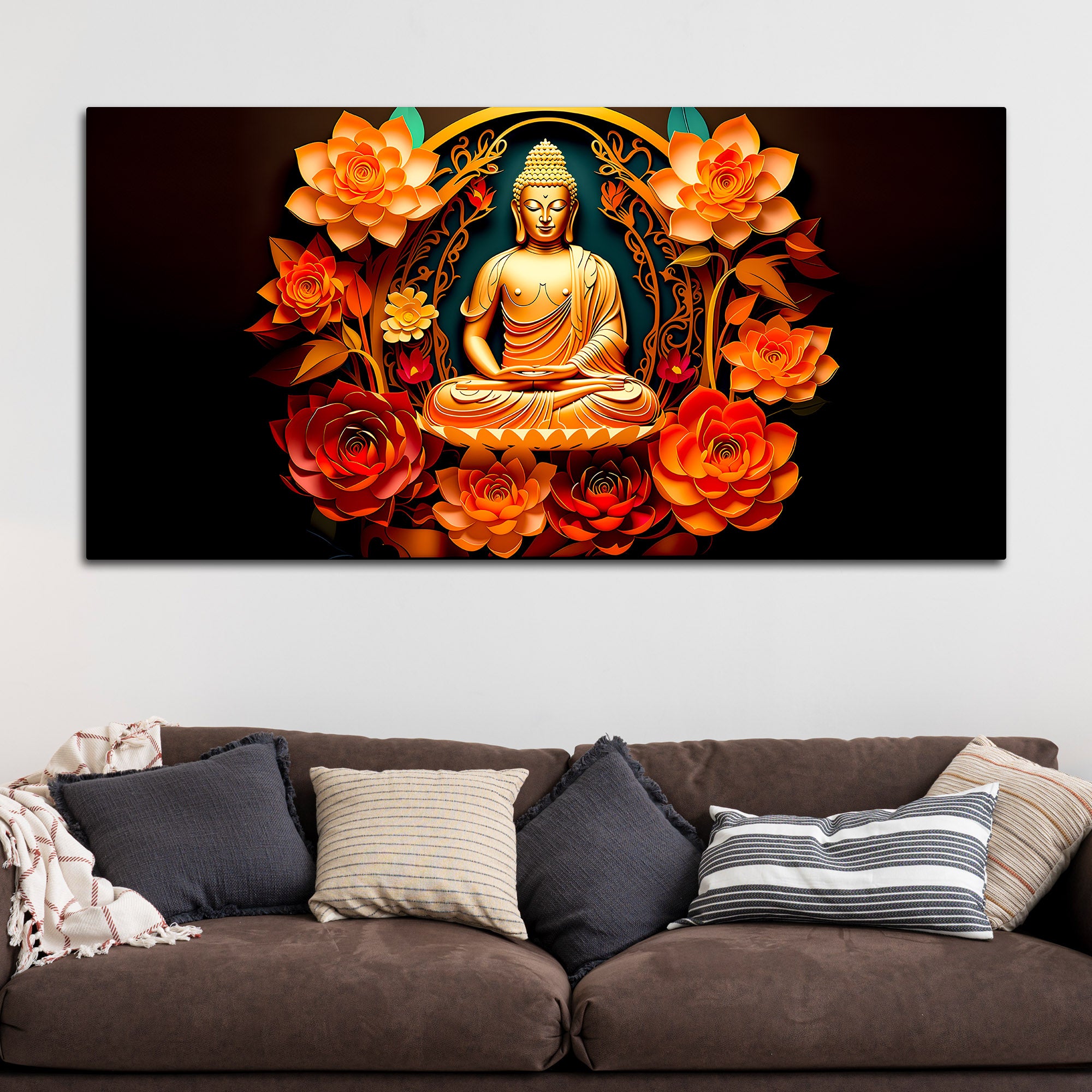 Premium Buddha Decorative Wall Painting for Modern Décor