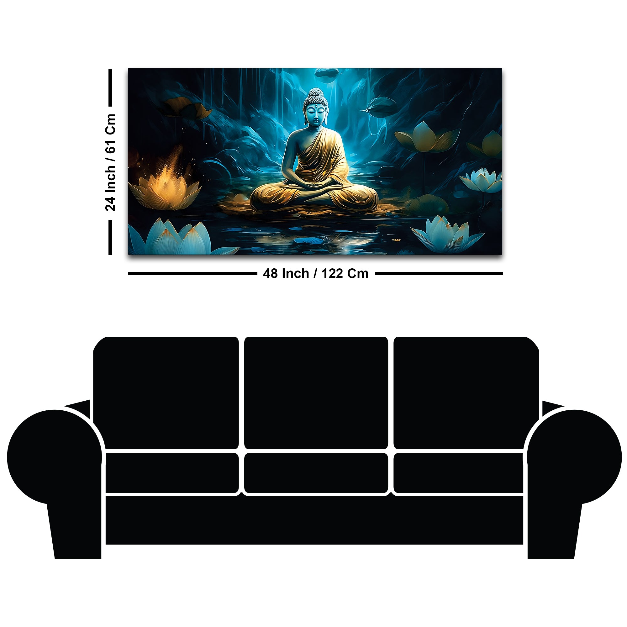 Premium Buddha Painting for Home & Office