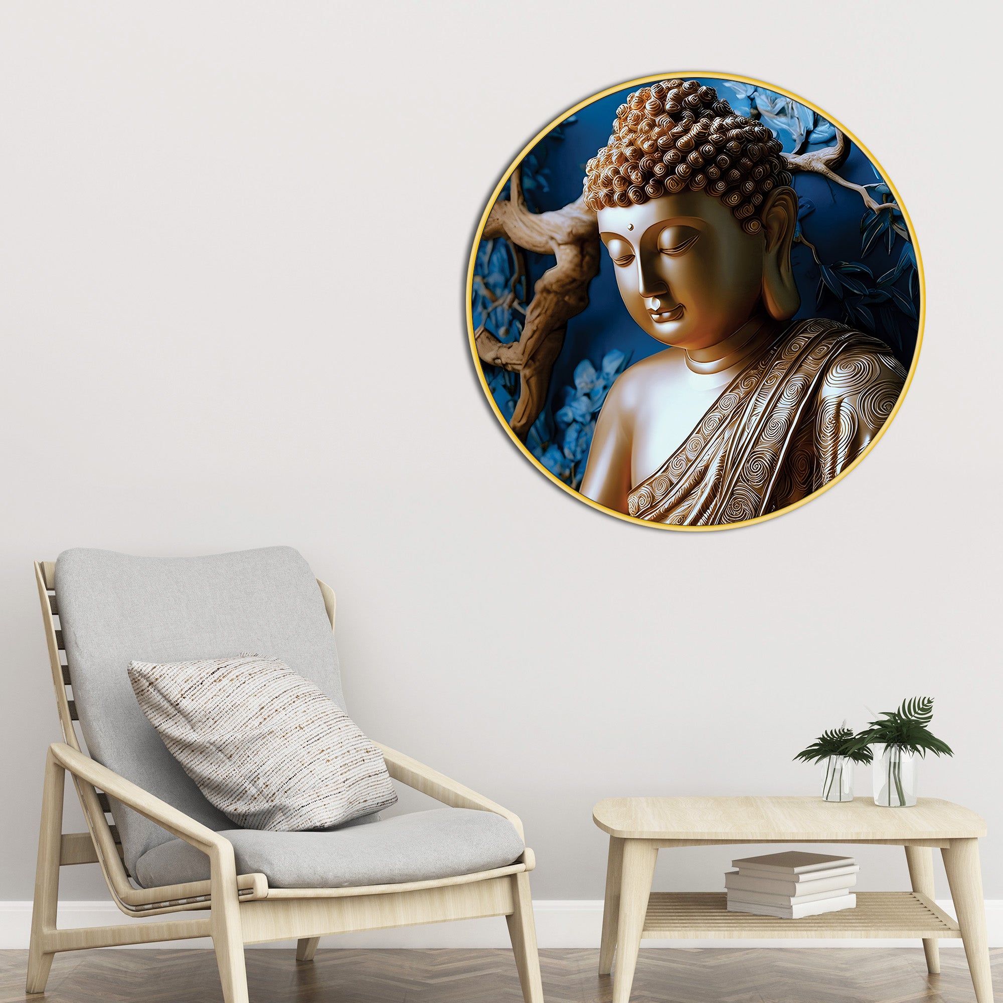 Premium Buddha Spiritual Wall Painting