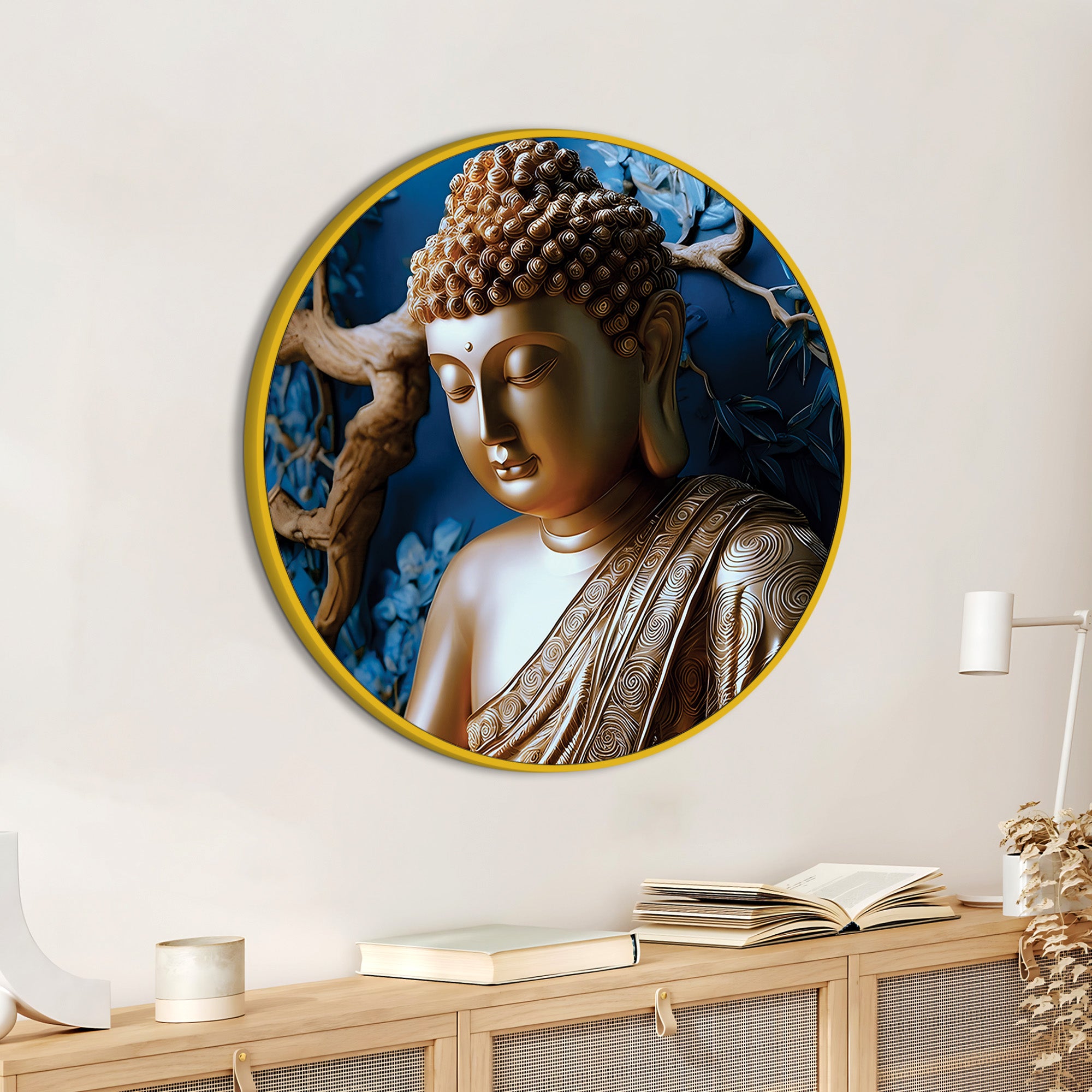 Premium Buddha Spiritual Wall Painting