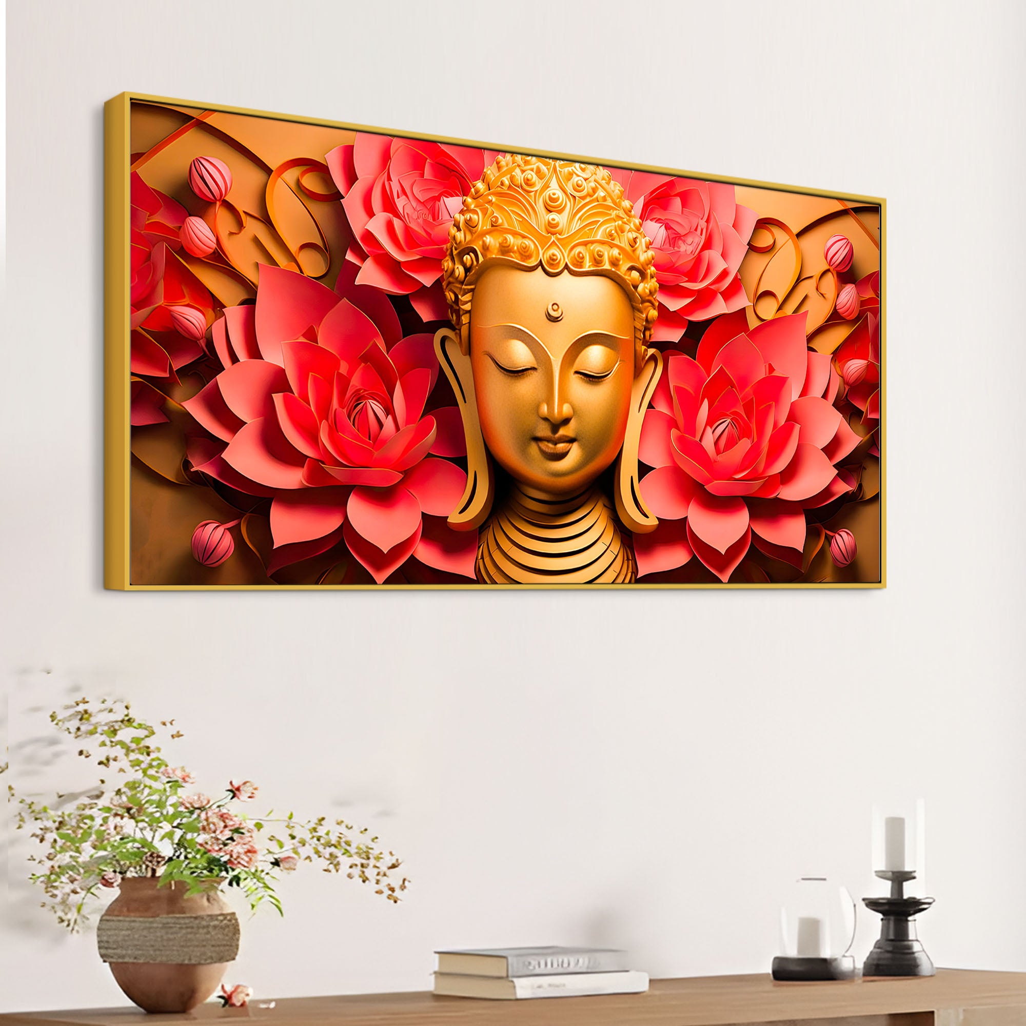 Premium Buddha Wall Canvas Painting for Peaceful Home Decor