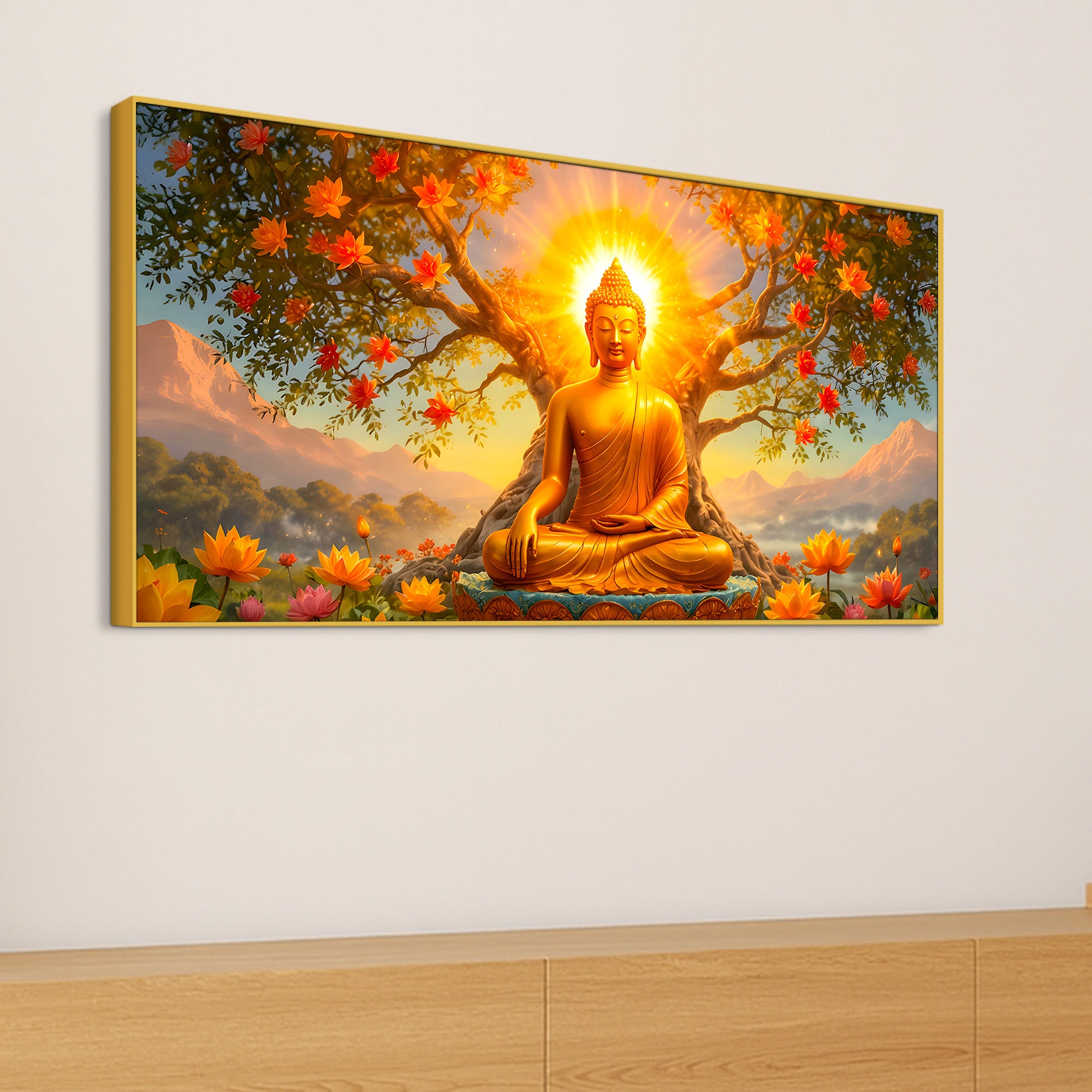 Premium Buddha Wall Décor Painting for Elegant Interiors