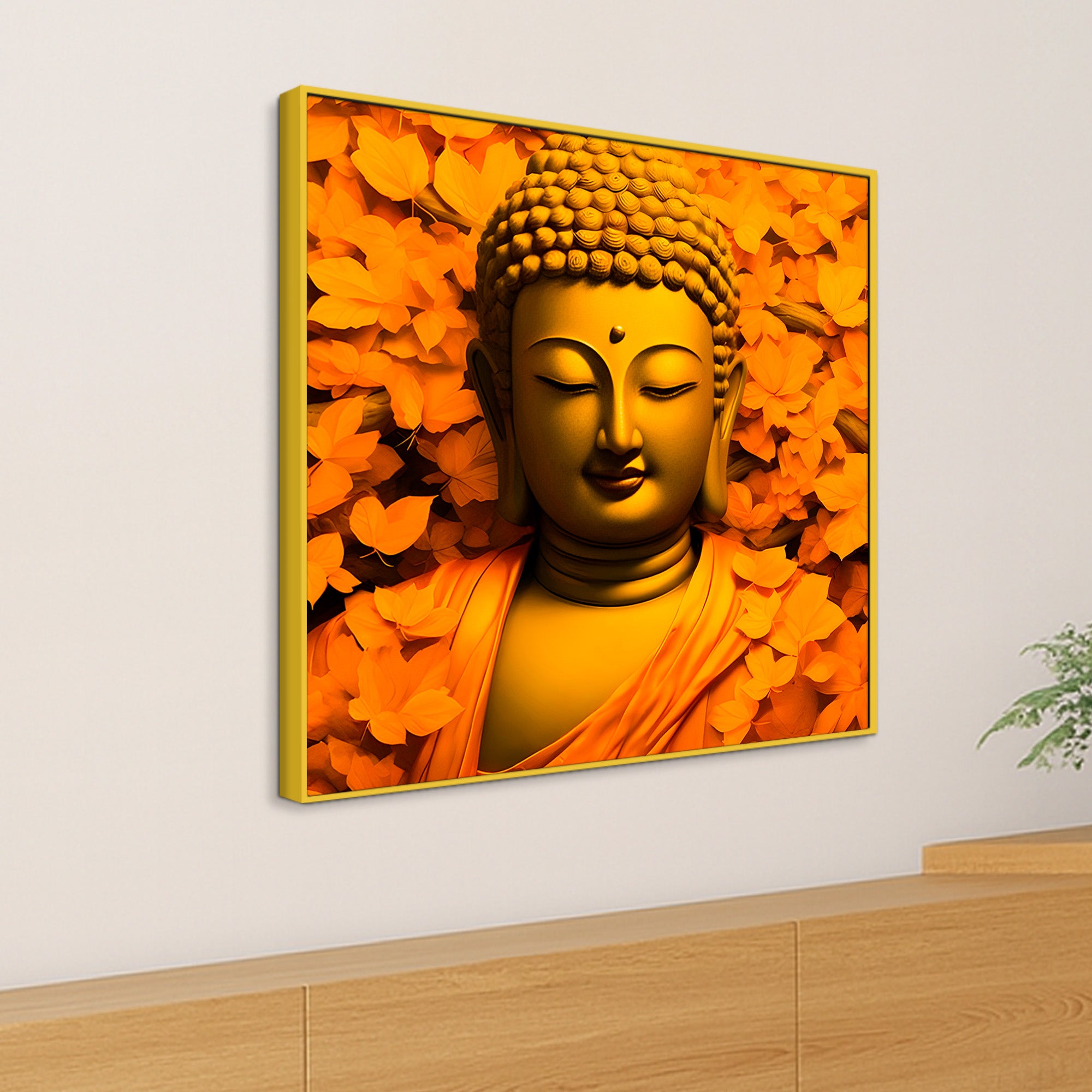 Premium Buddha Wall Painting for Living Room Decor