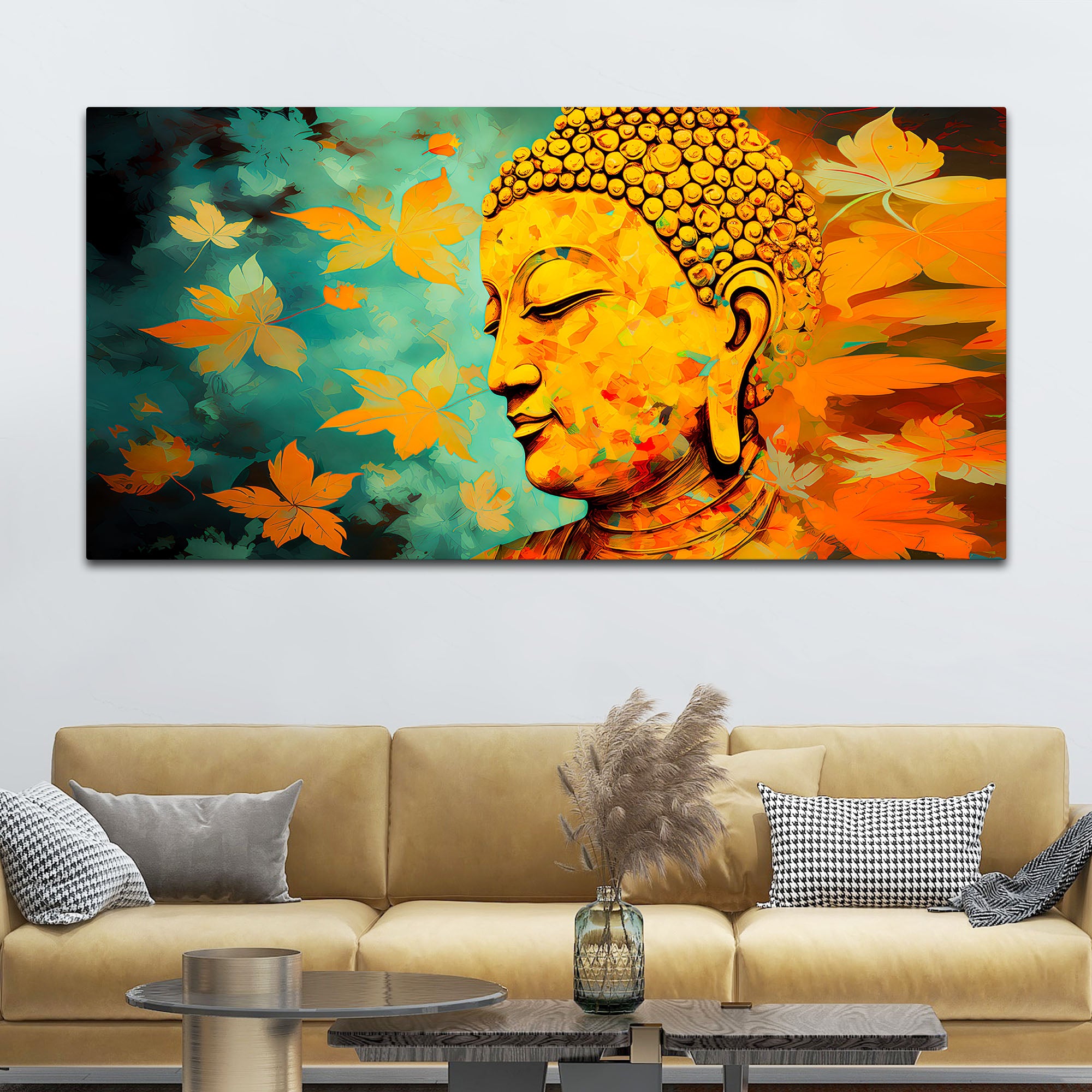 Premium Buddha Wall Painting for Modern Interior Styling