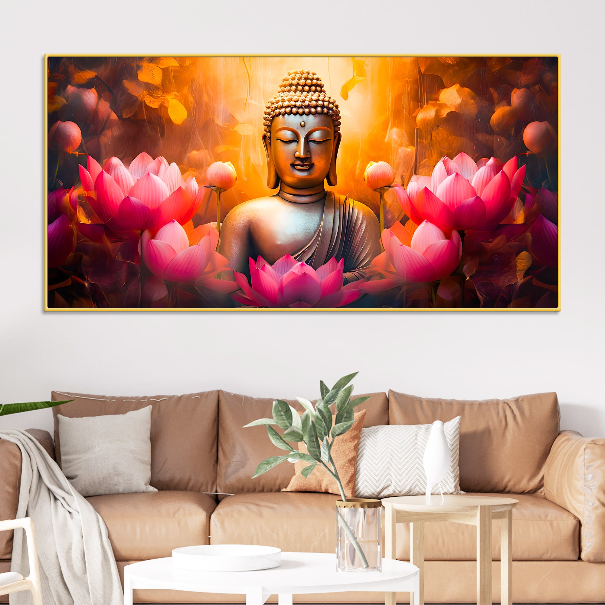 Premium Decorative Buddha Wall Painting for Home & Office Décor