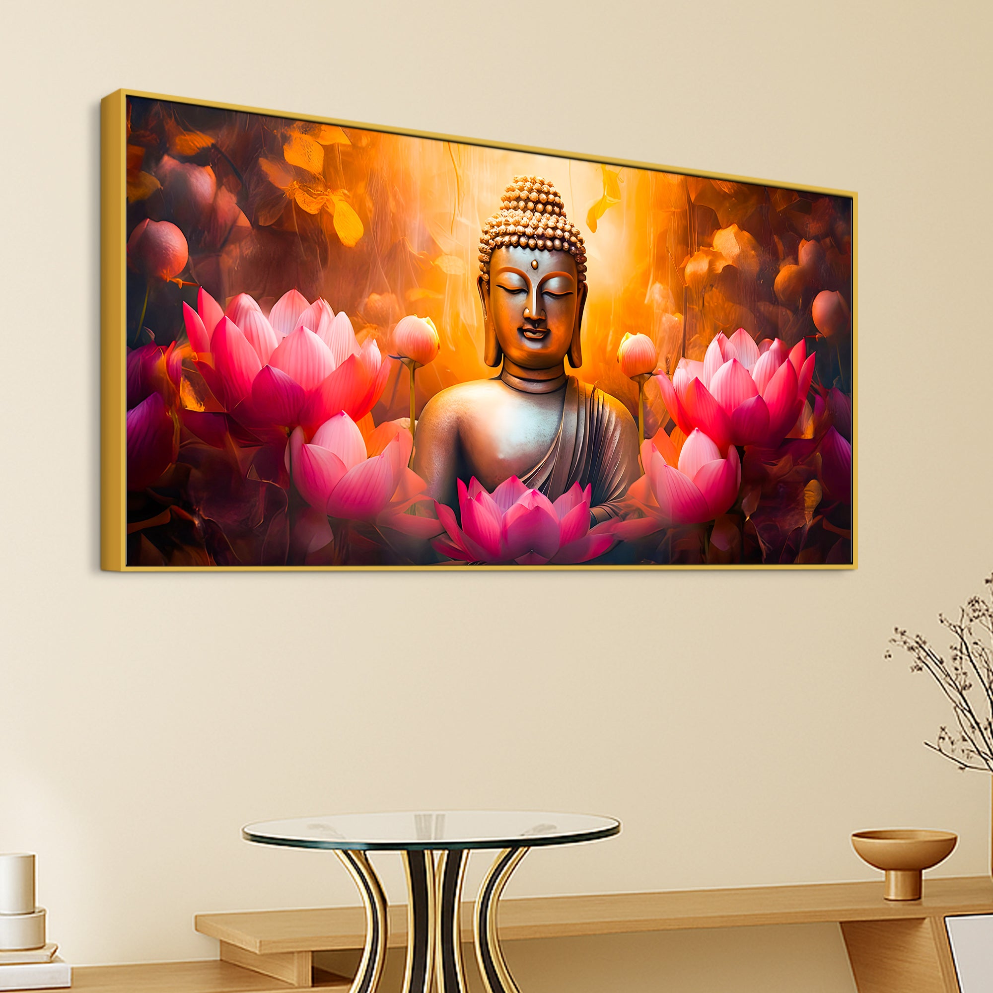 Premium Decorative Buddha Wall Painting for Home & Office Décor