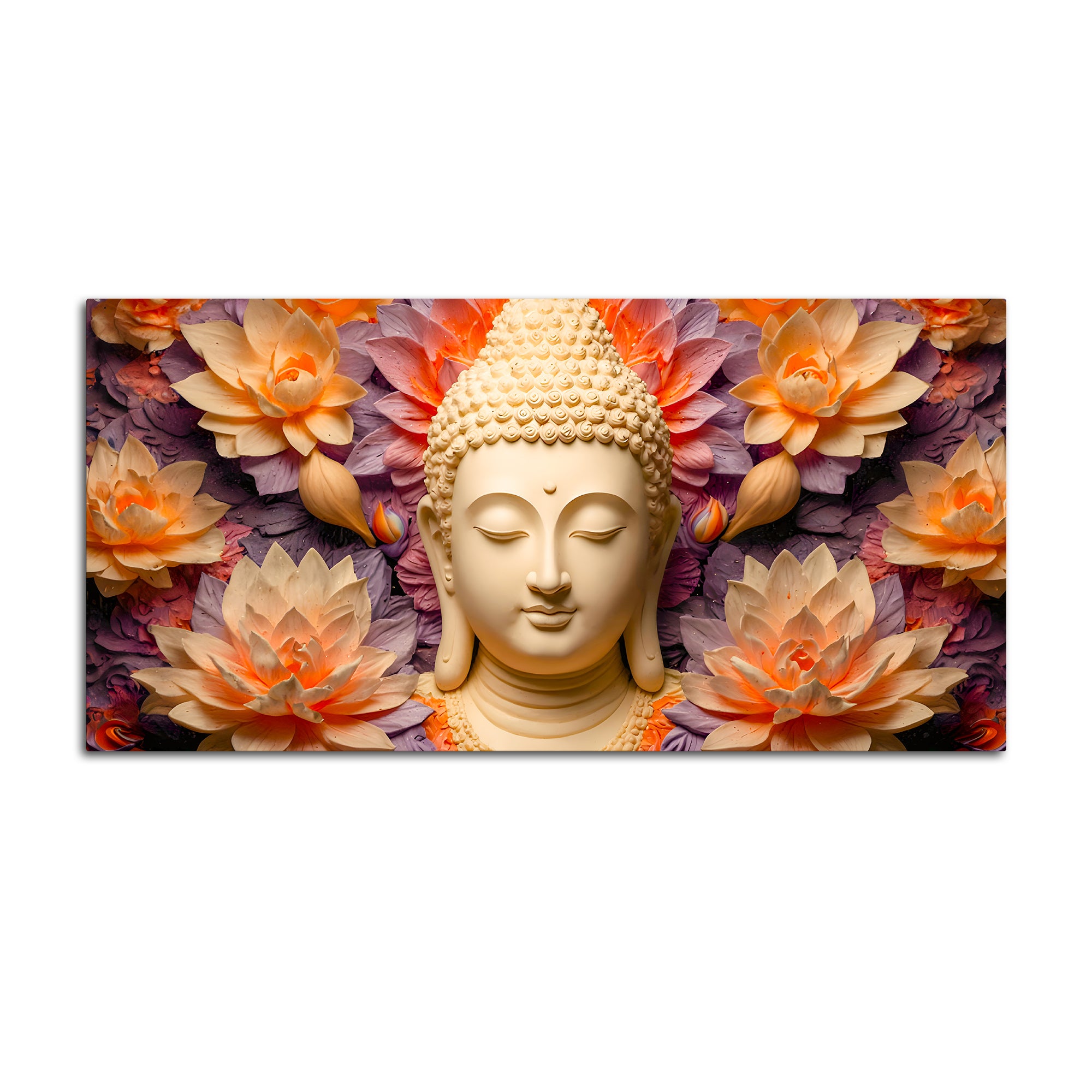 Premium Divine Buddha Canvas Painting for Home Decoration