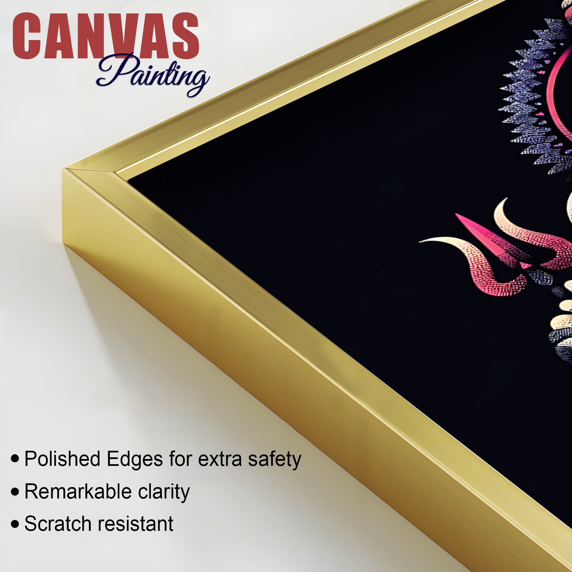 Premium Ganesha Canvas Painting for Home & Office Wall