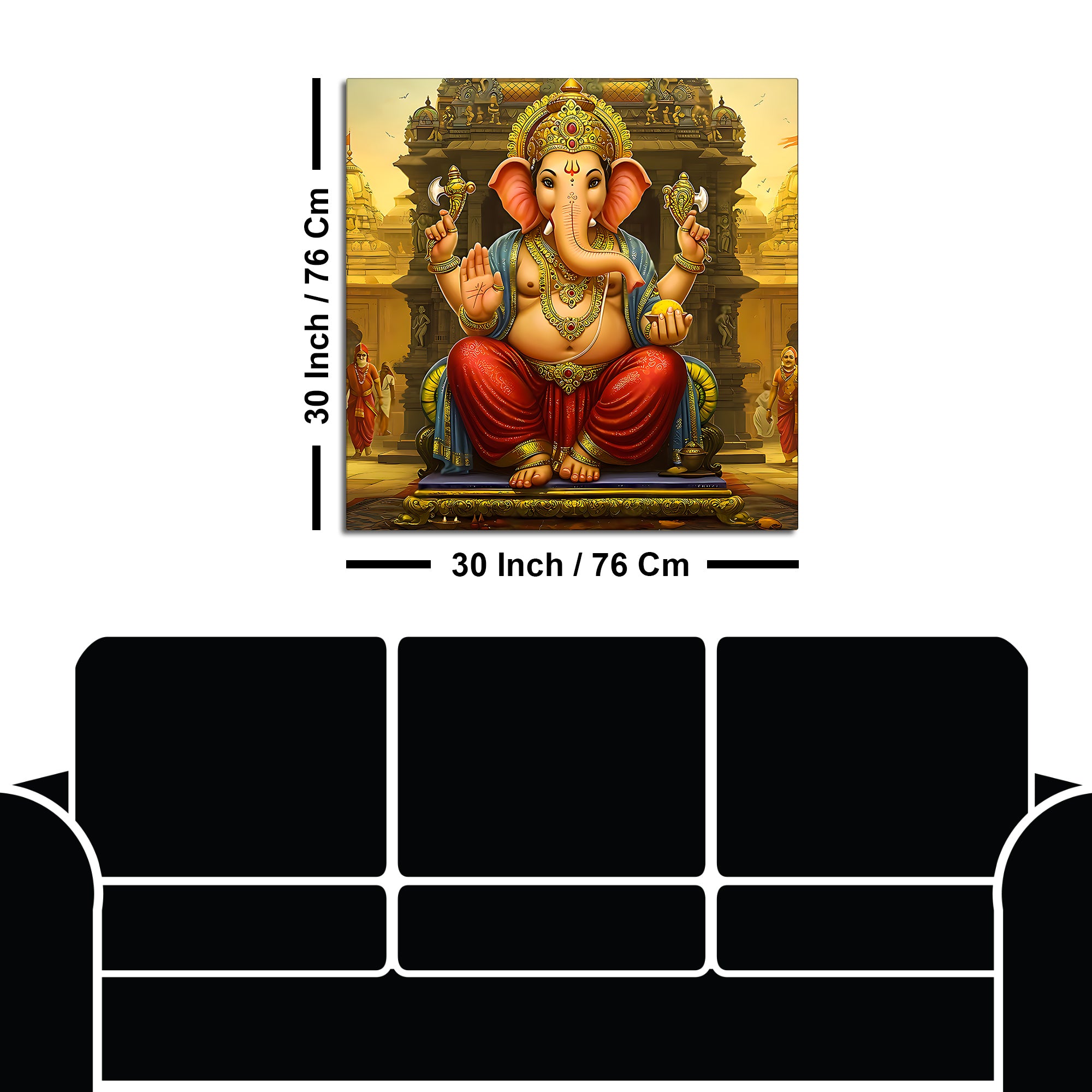 Premium Ganesha Wall Painting