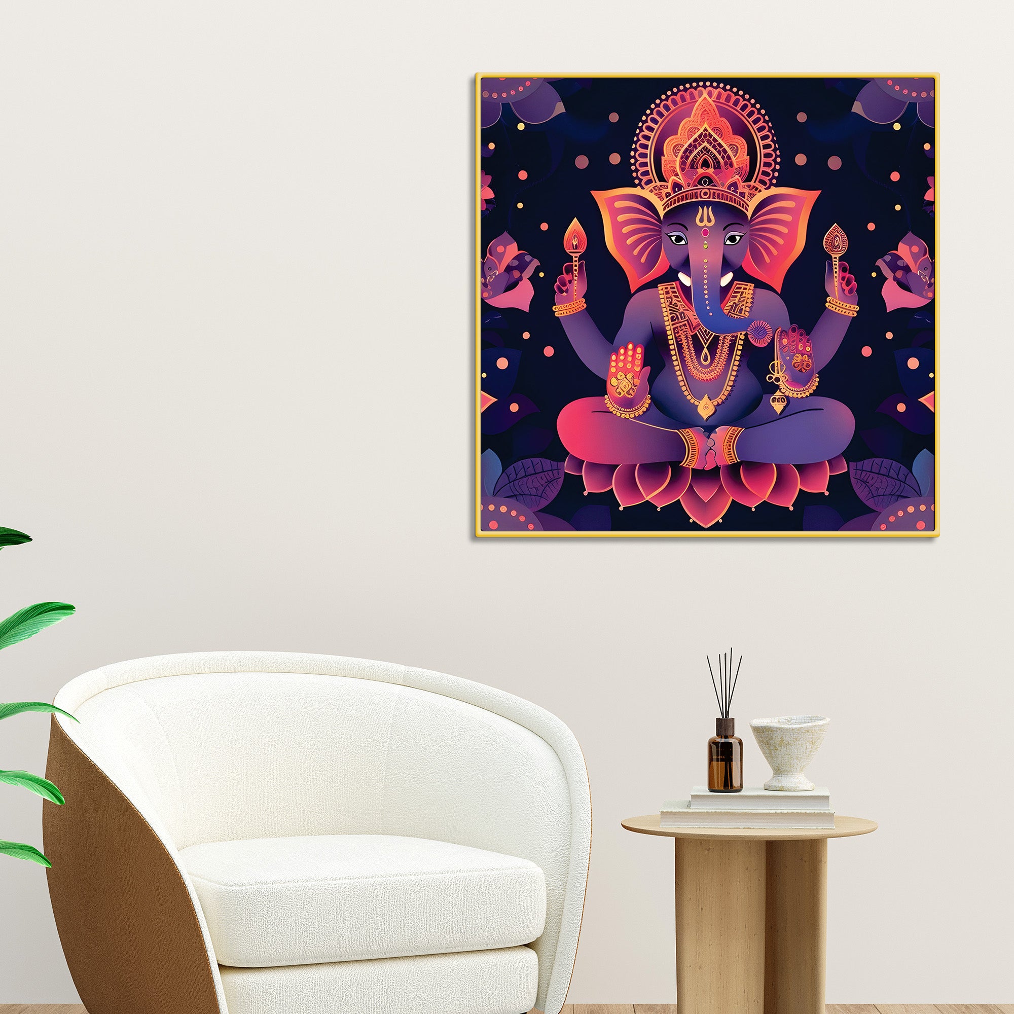 Premium Hindu God Ganesha Painting
