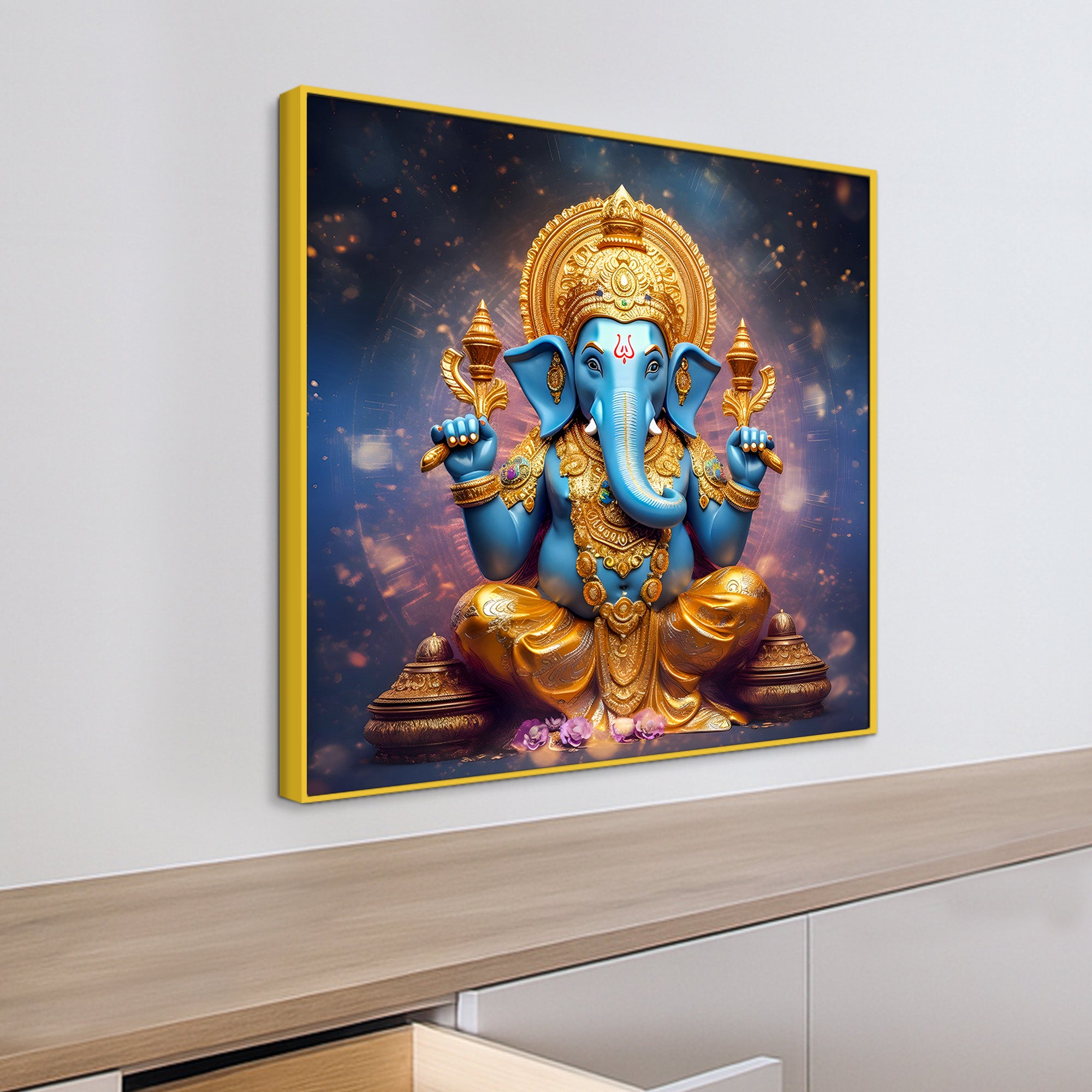 Premium Hindu God Ganpati Painting