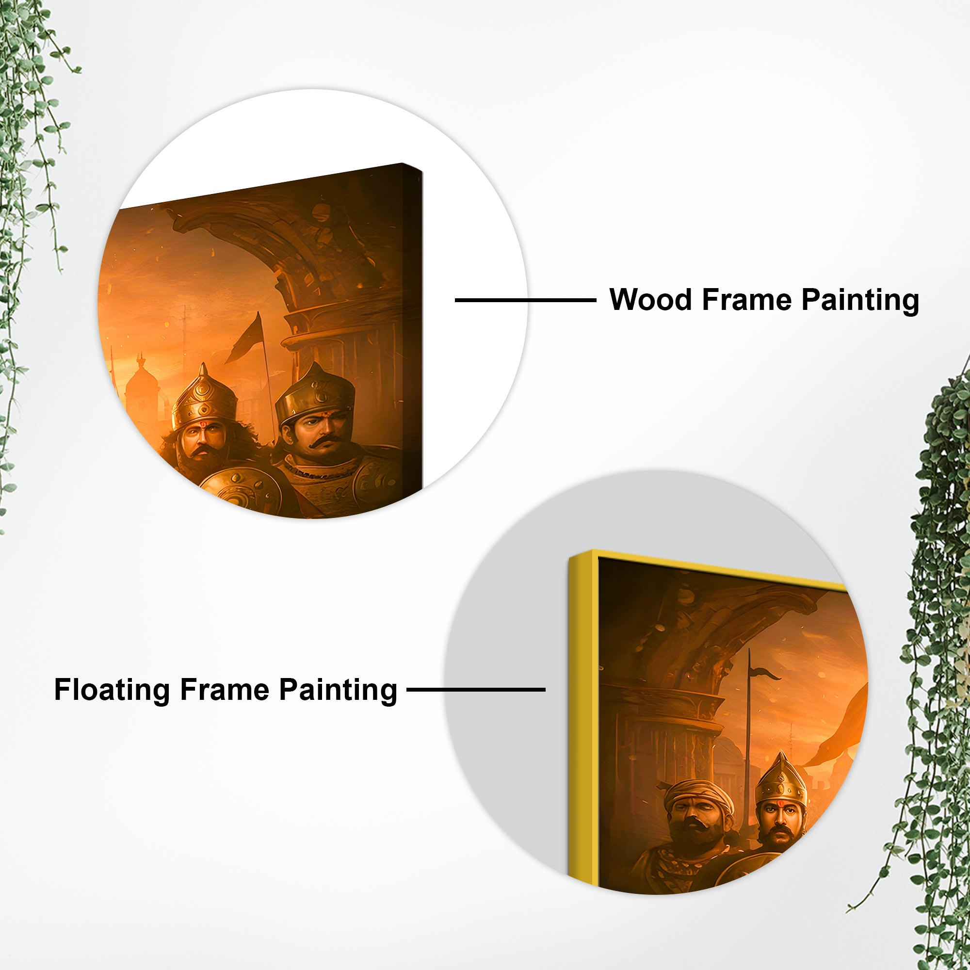 Premium Indian Shivaji Maharaj Canvas Painting