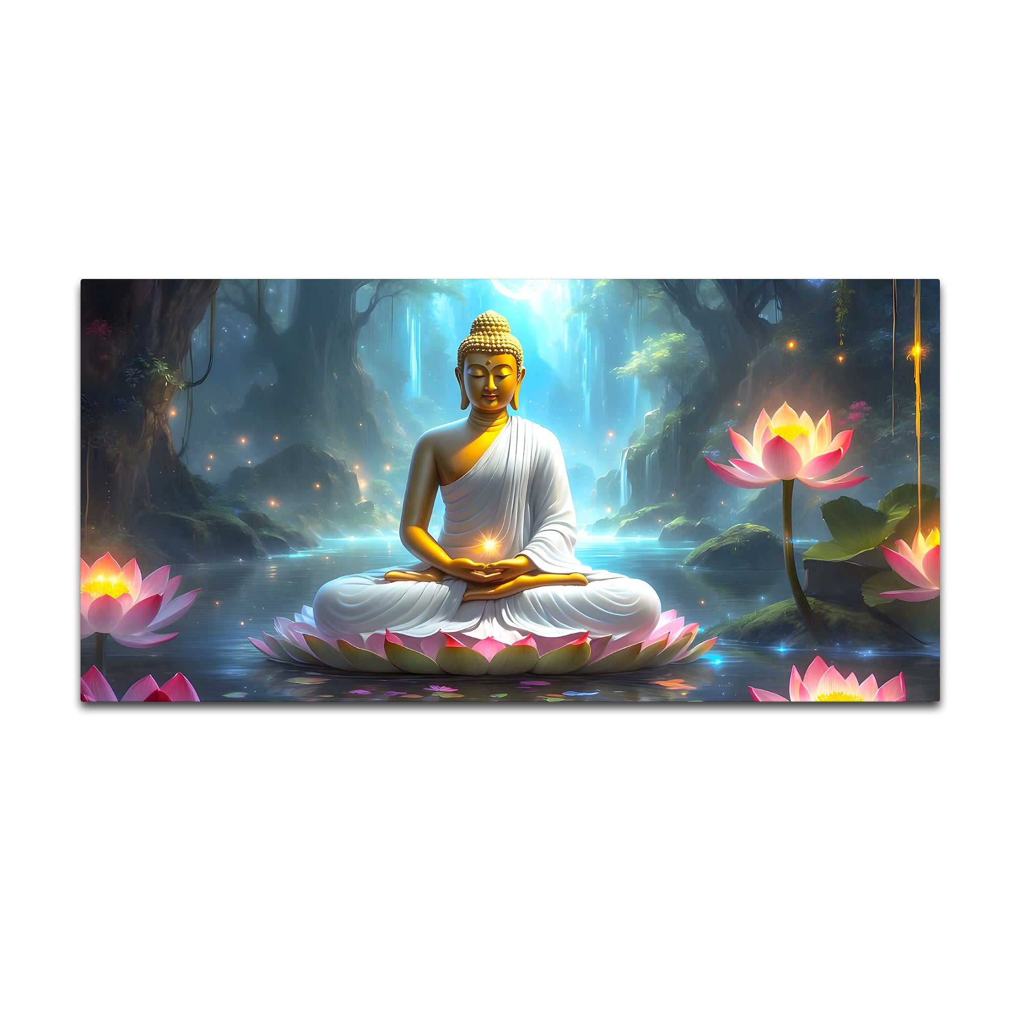 Premium Lord Buddha Wall Painting for Classy Interior Decoration