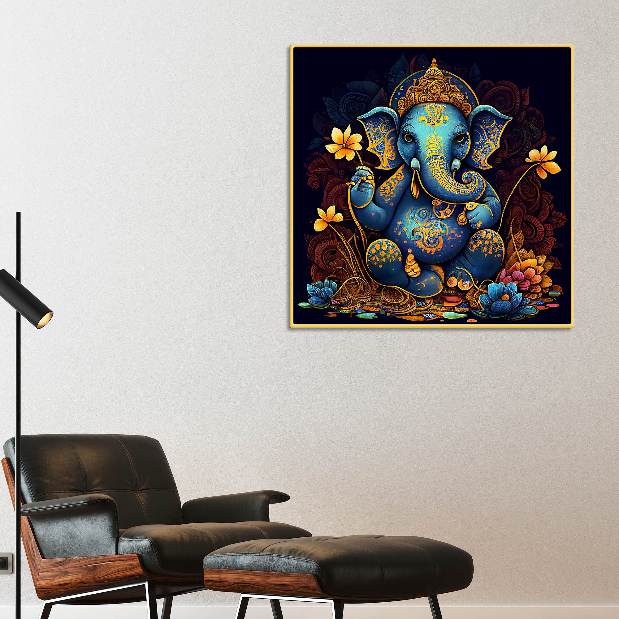 Premium Lord Ganesha Painting