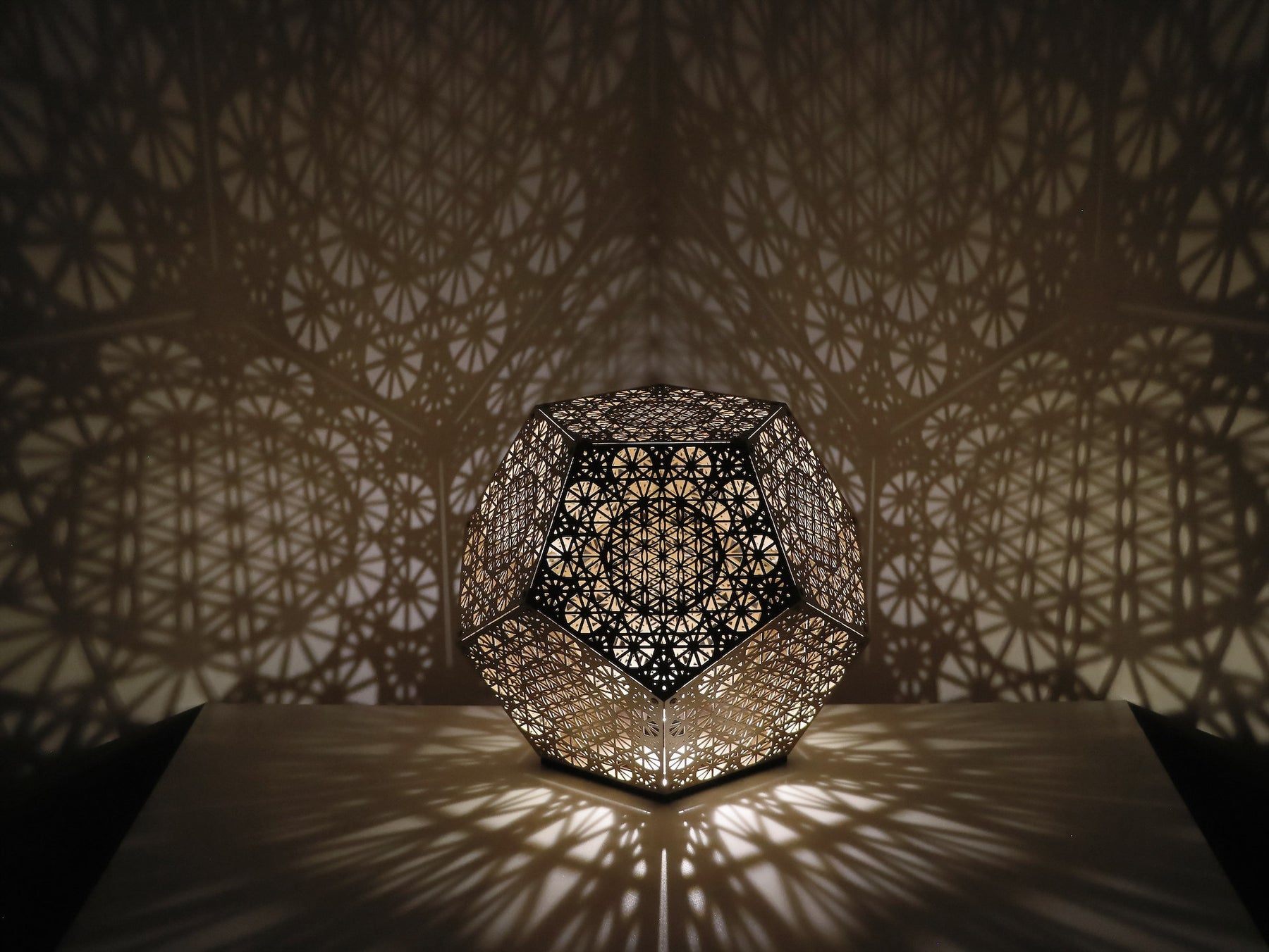 Premium Sacred Pattern Shadow Home Table Lamp