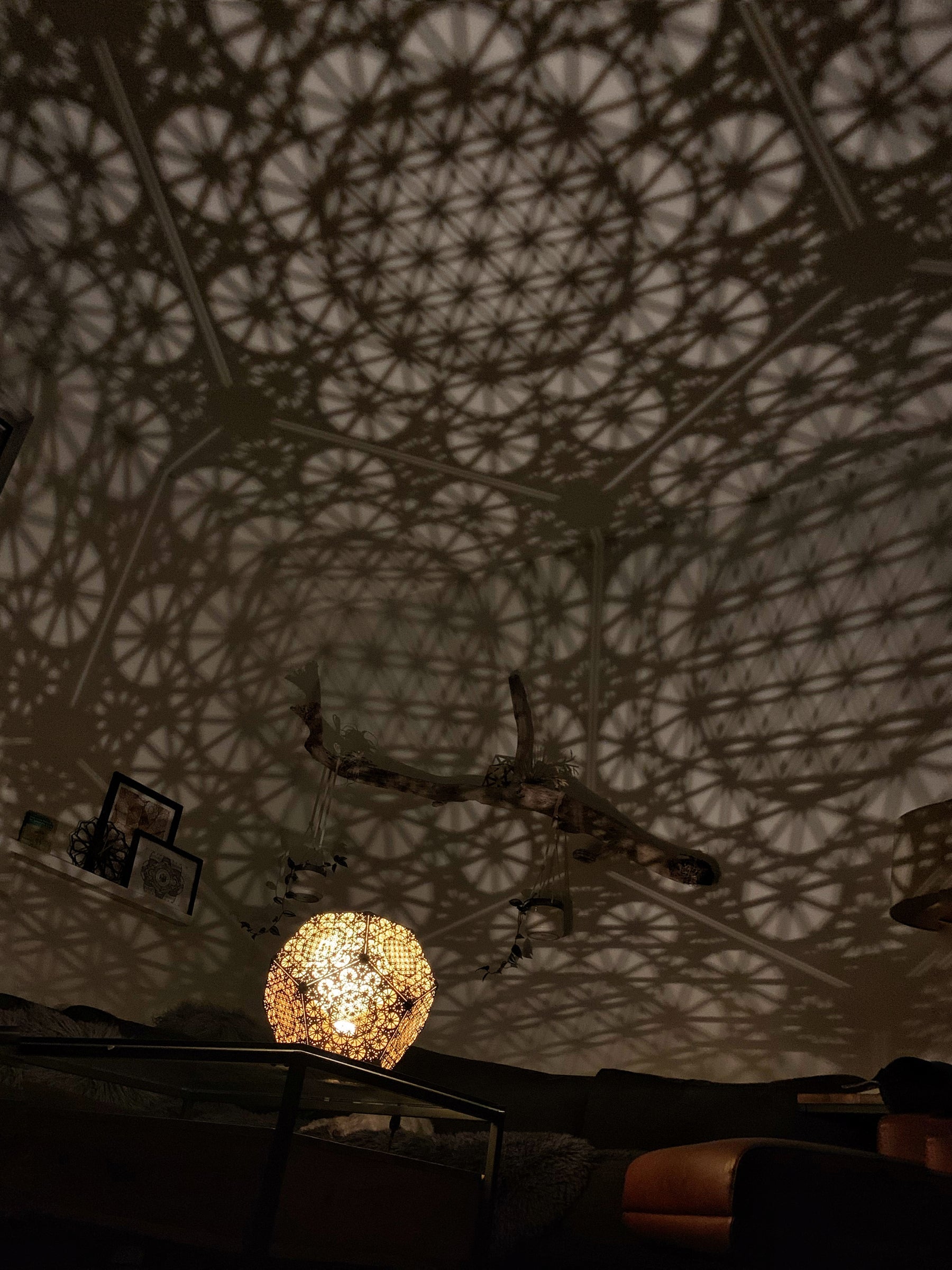 Premium Sacred Pattern Shadow Home Table Lamp