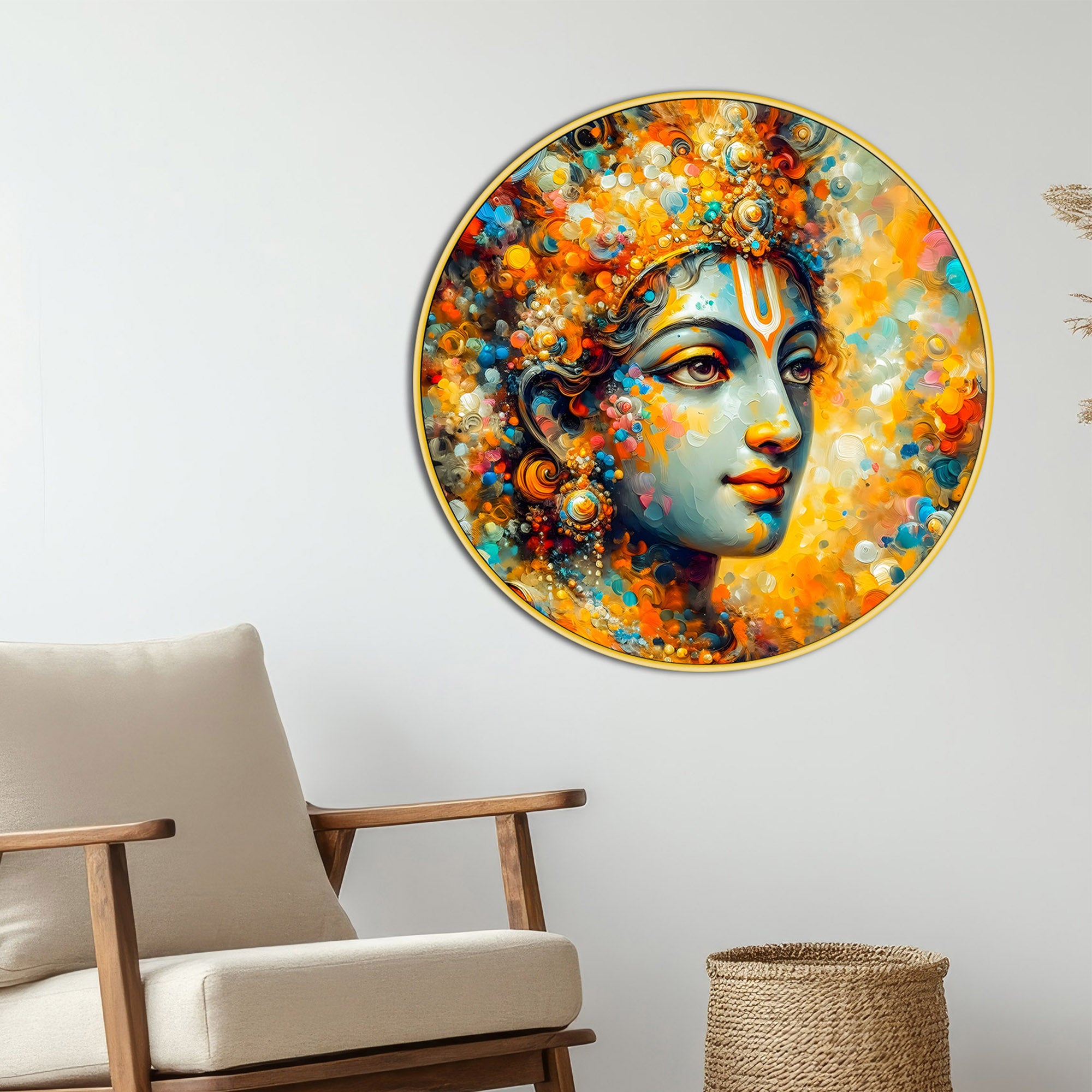 premium-shri-krishna-round-painting-decor