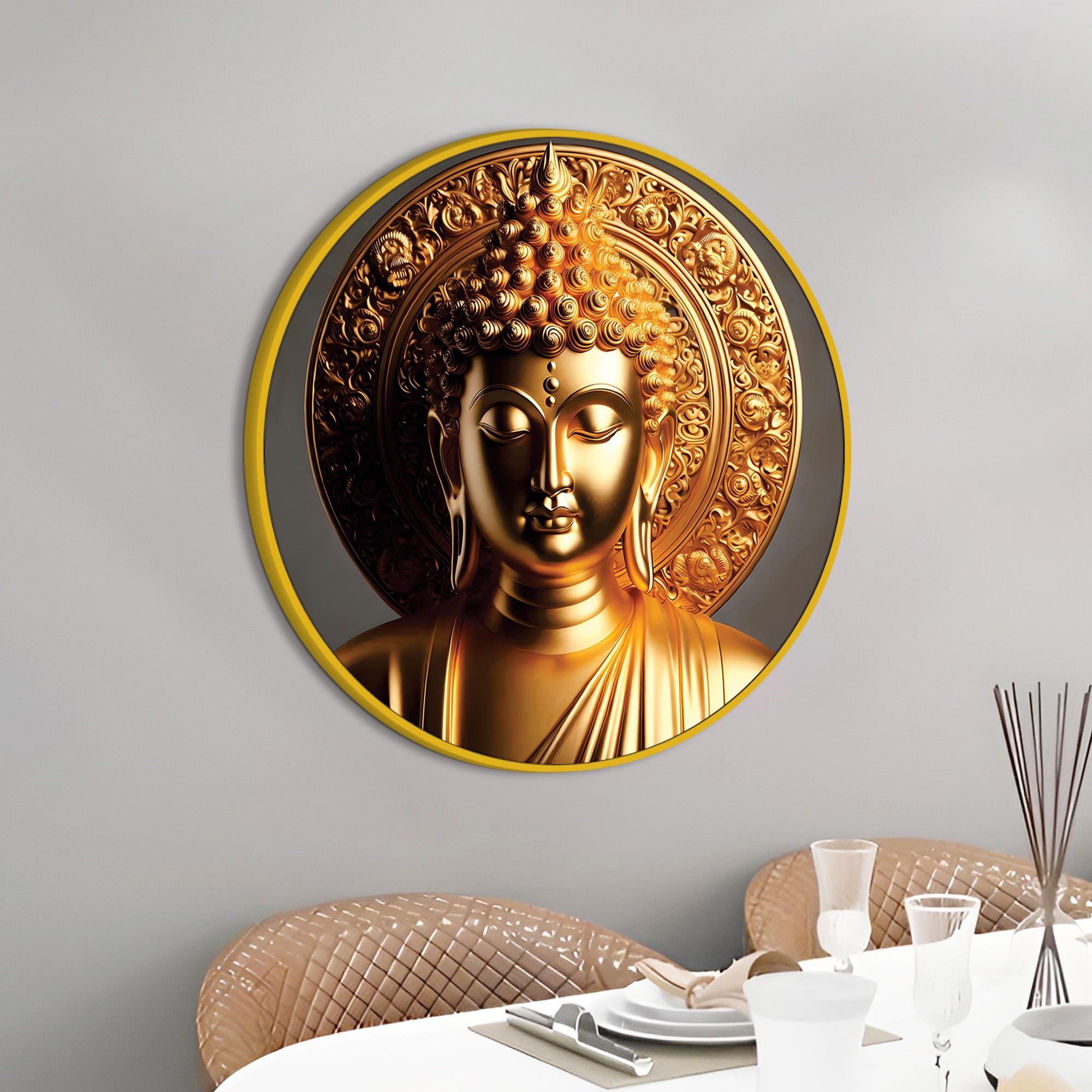Premium Spiritual Buddha Canvas Painting