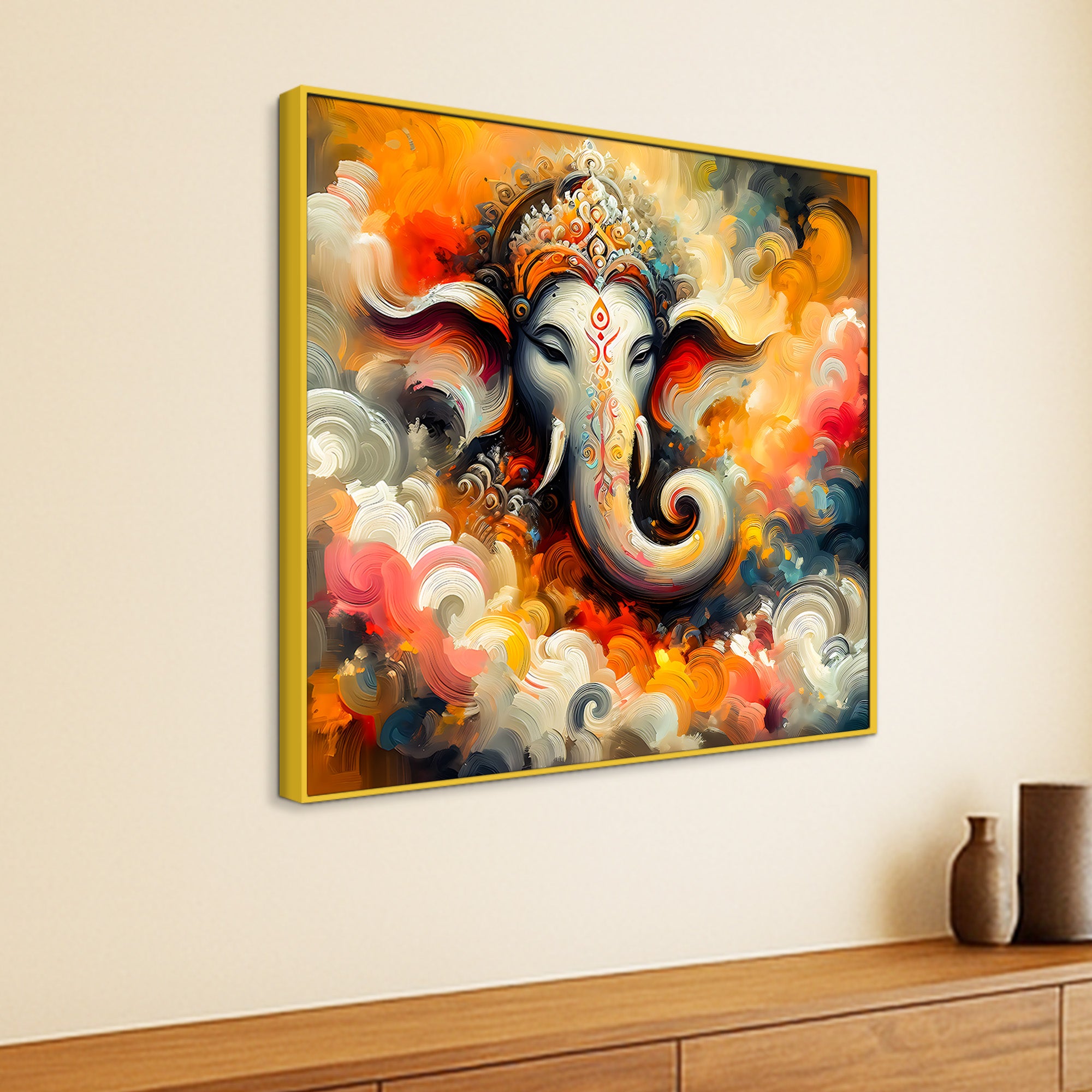 Premium Spiritual Ganesha Painting