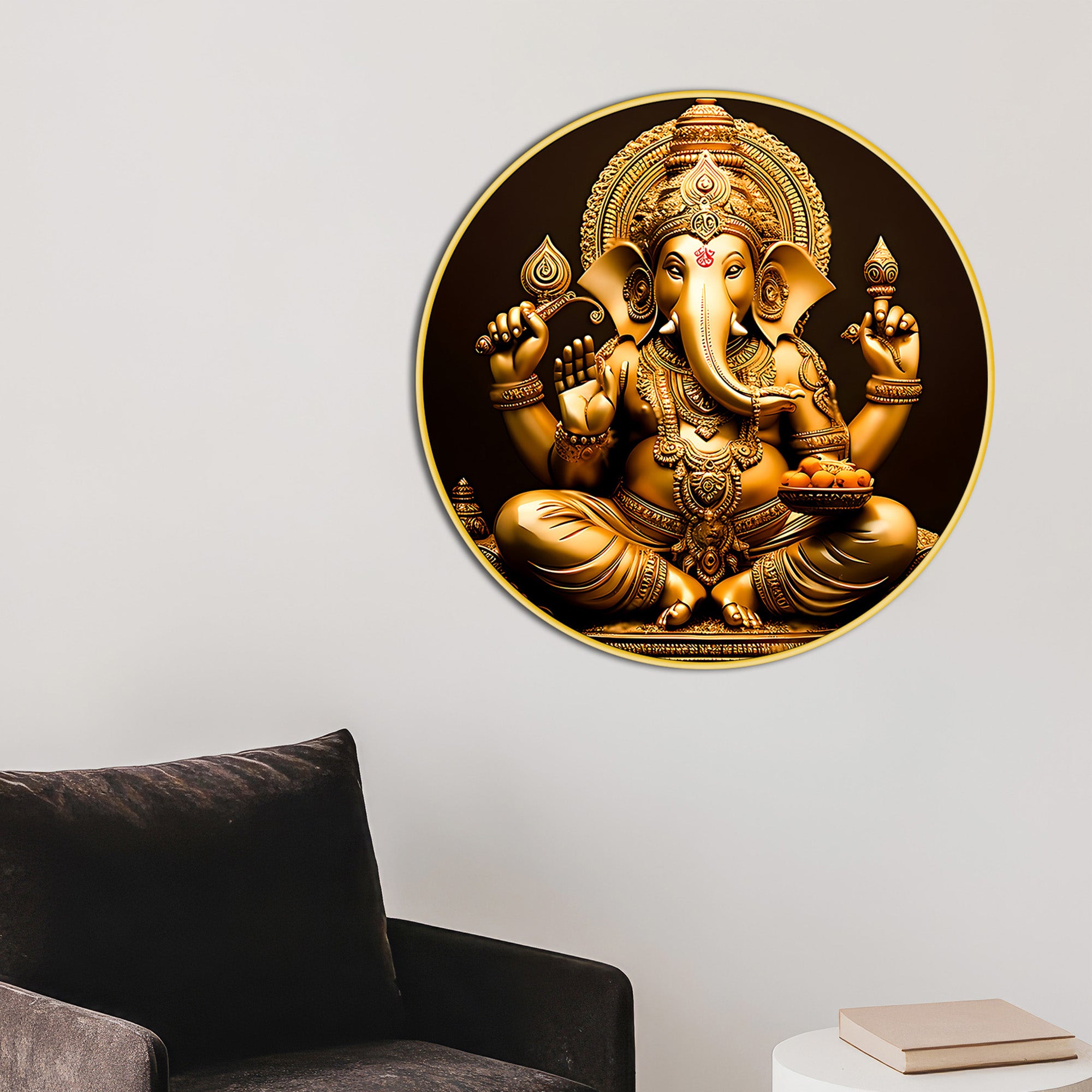 Premium Spiritual Ganpati Bappa Home Decor Painting