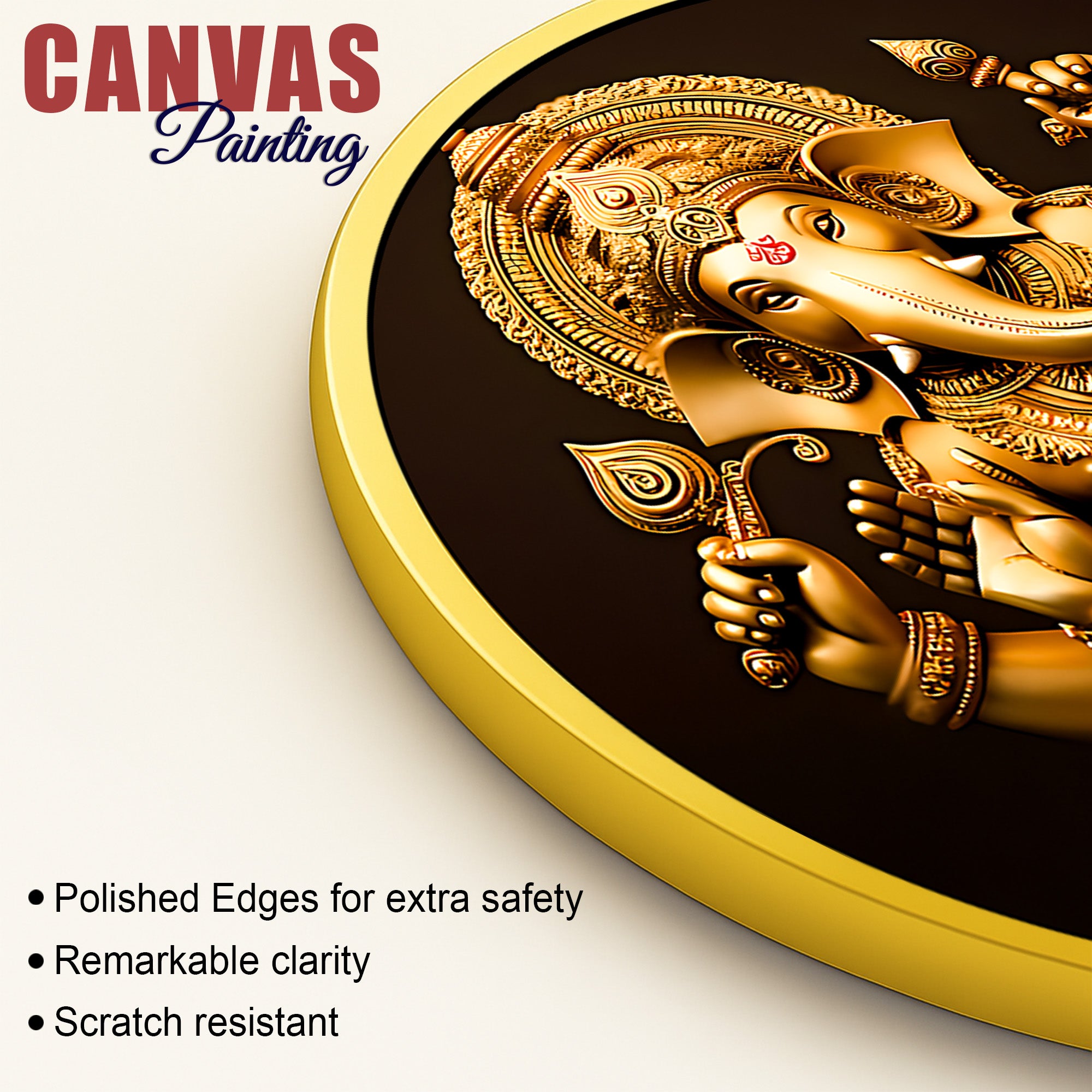 Premium Spiritual Ganpati Bappa Home Decor Painting