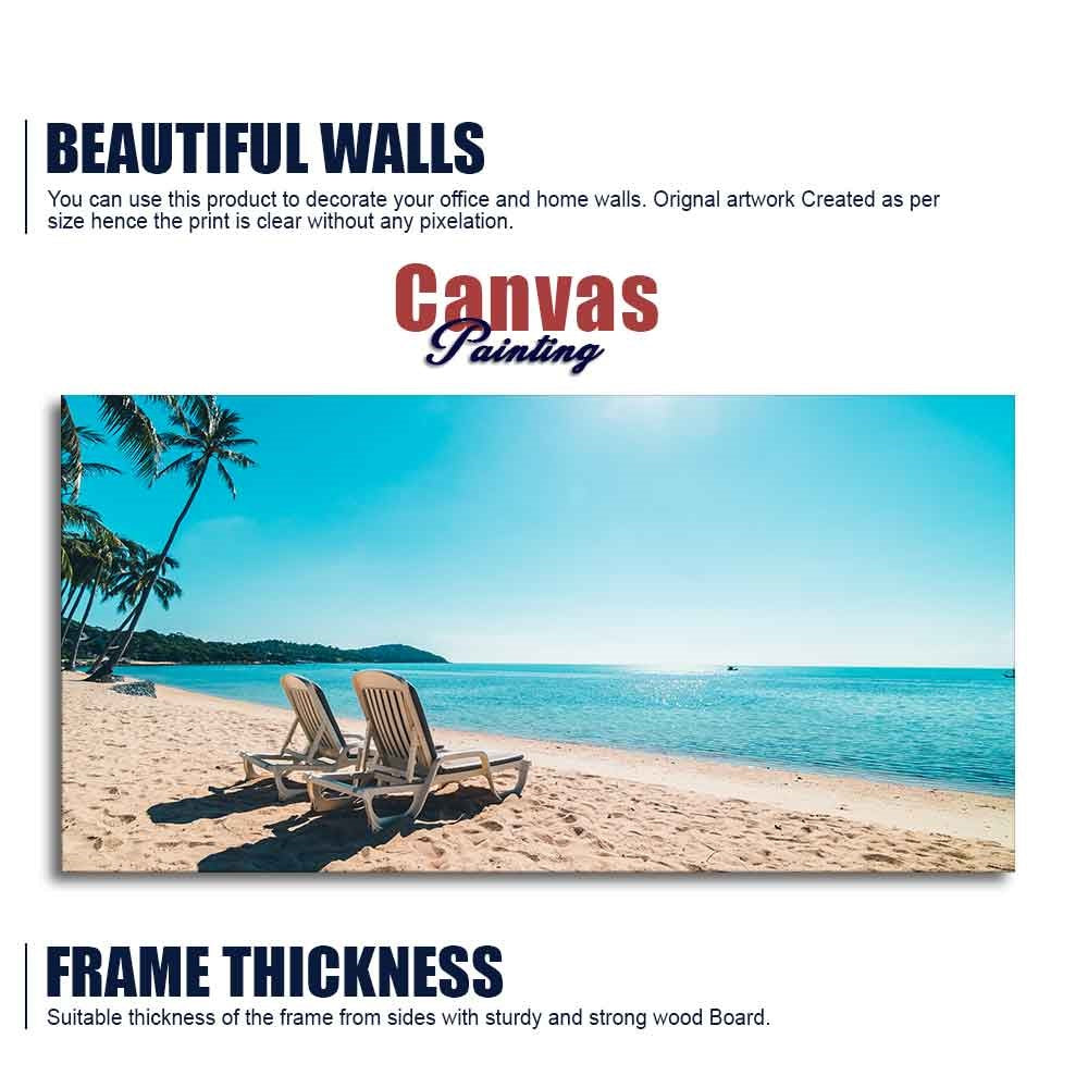 Premium wall Painting of Beautiful Beach with Blue Sky