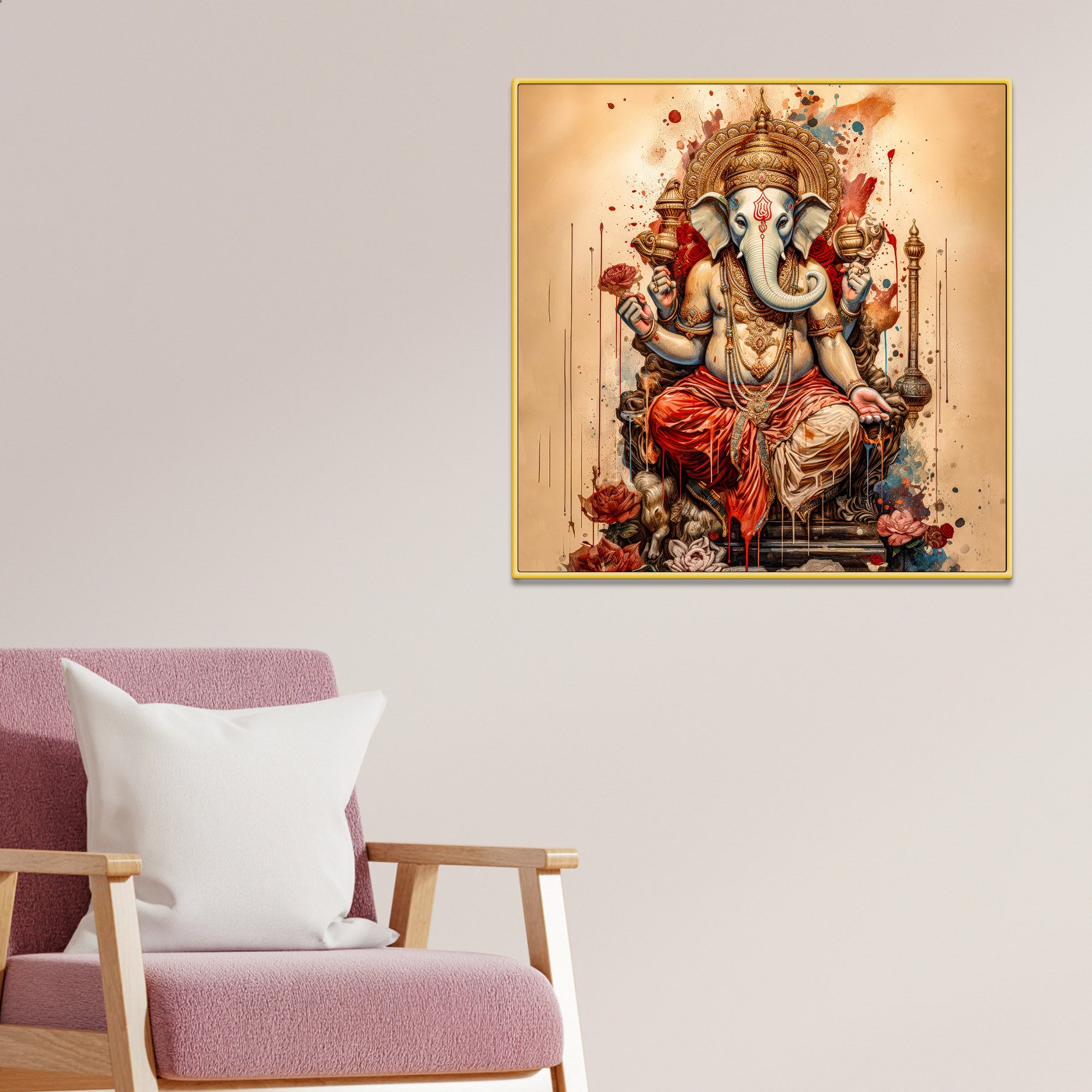 Elegant Lord Ganpati Painting
