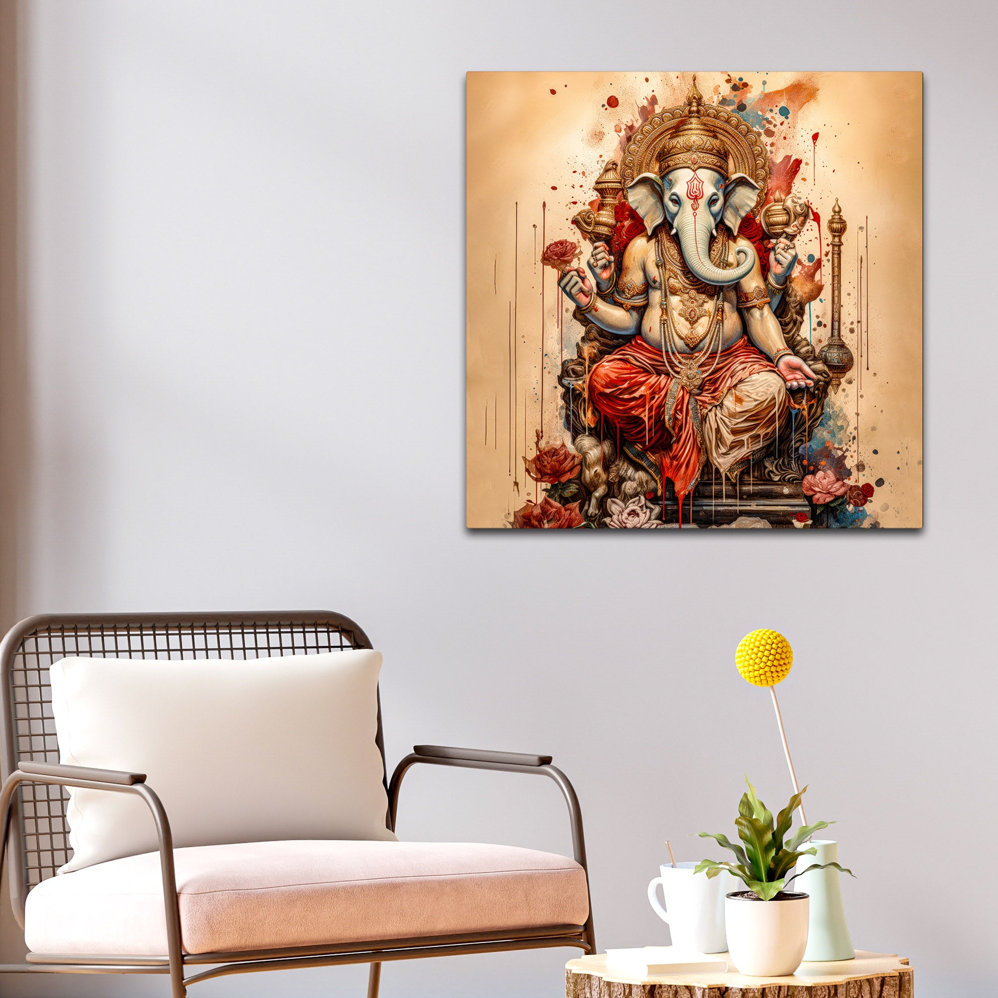 Elegant Lord Ganpati Painting