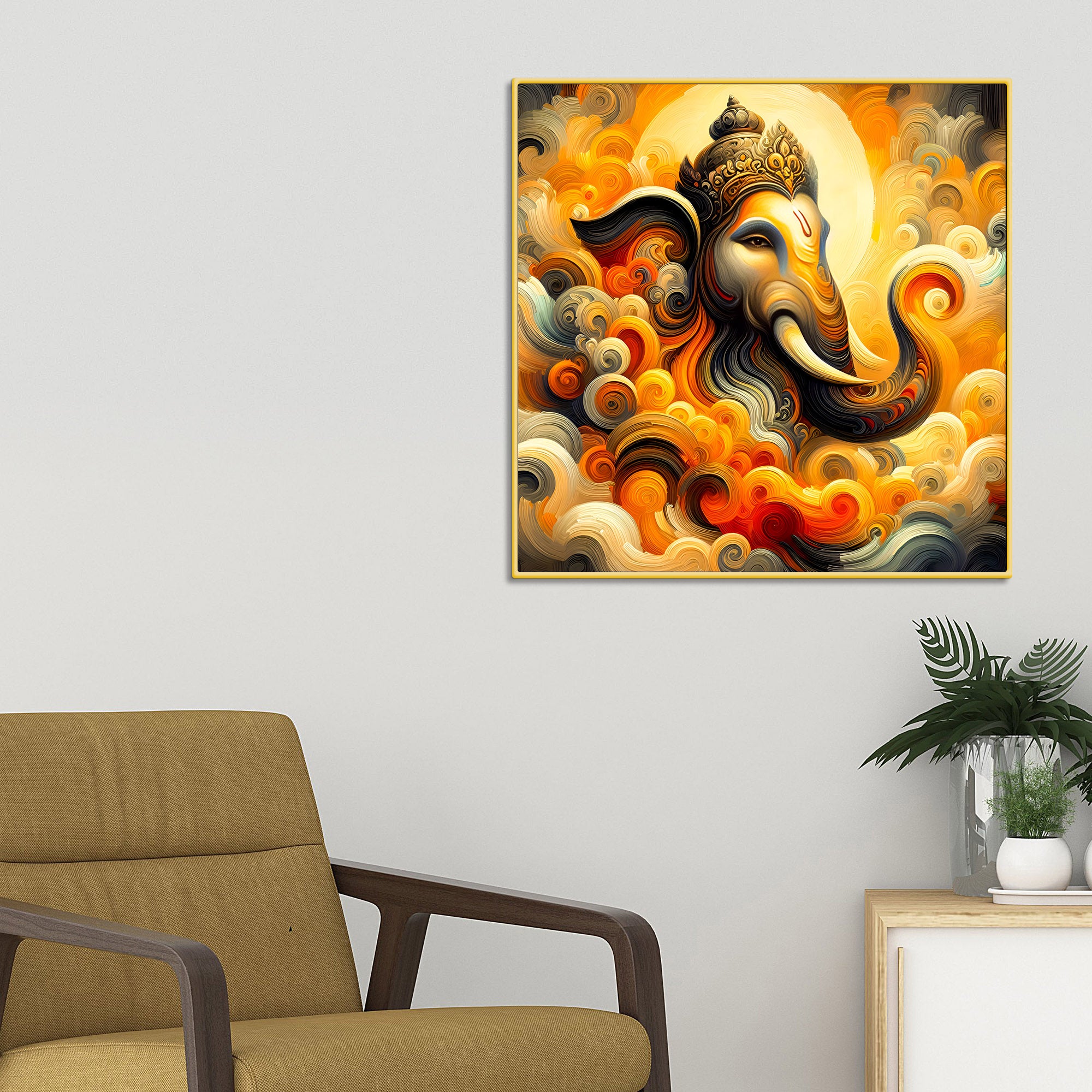 Modern Ganpati Painting for Home Decor